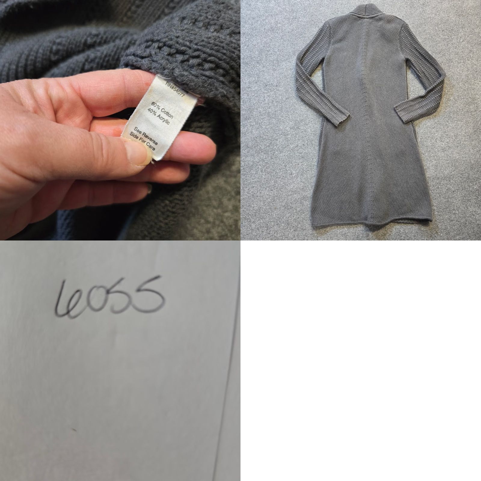 Vintage Cabi Cardigan Womens Small Gray Long Sleeve Sweater Duster Casual Flowy Y2K Size S / US 4 / IT 40 - 8 Thumbnail
