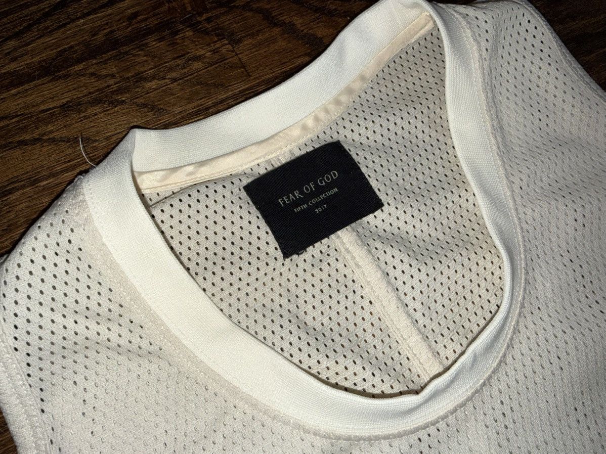 Fear of God FEAR OF GOD 5th Fifth Collection Beige Mesh Jersey Tank Sz M Size US M / EU 48-50 / 2 - 4 Thumbnail