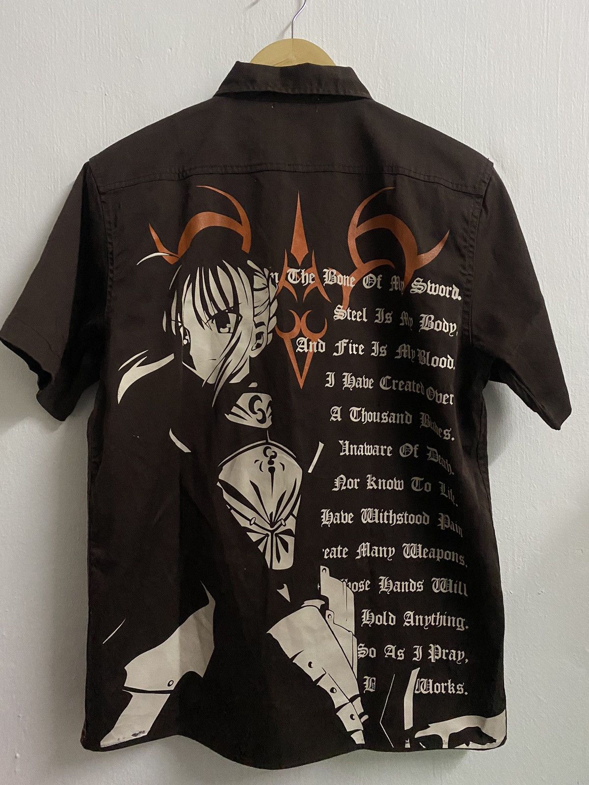 Vintage Cospa Fate Stay Night Saber Work Shirt