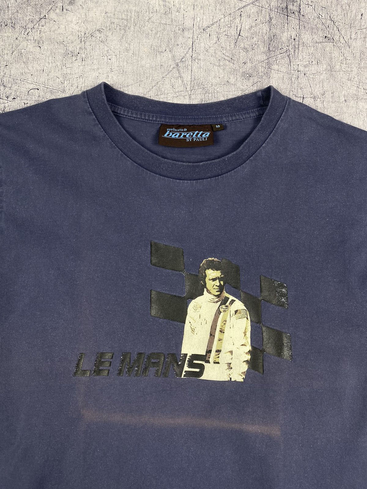 Vintage Vintage Steve McQueen Baretta St Pauli Le Mans Racing Tee Size US M / EU 48-50 / 2 - 5 Thumbnail