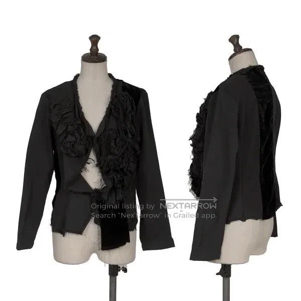 Comme des Garcons Comme des Garcons Black Retro Floral Cardigan Size S / US 4 / IT 40 - 1 Thumbnail