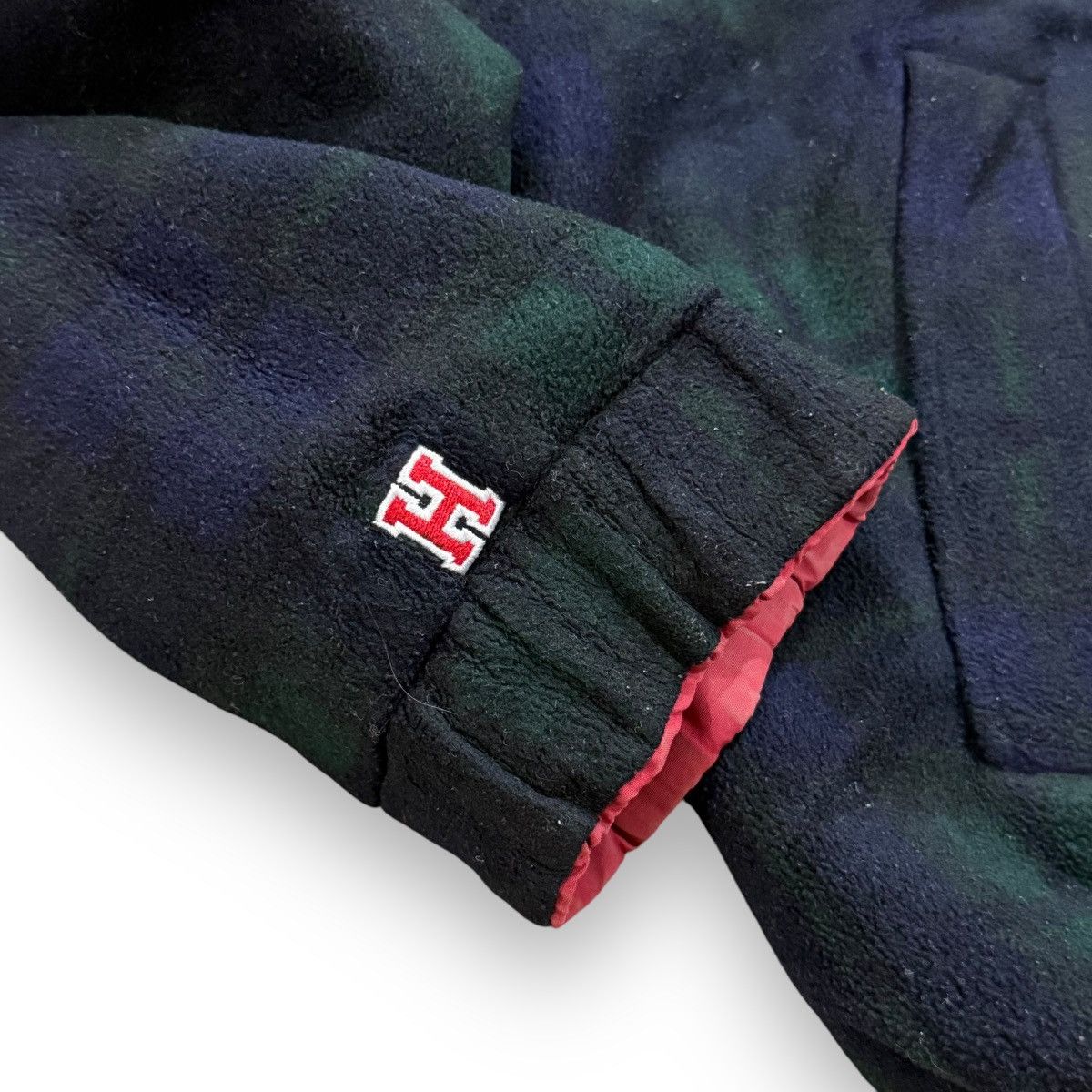 Tommy Hilfiger × Vintage Tommy Hilfiger Fleece Reversible Windbreaker Jacket 90’s Size US L / EU 52-54 / 3 - 11 Thumbnail