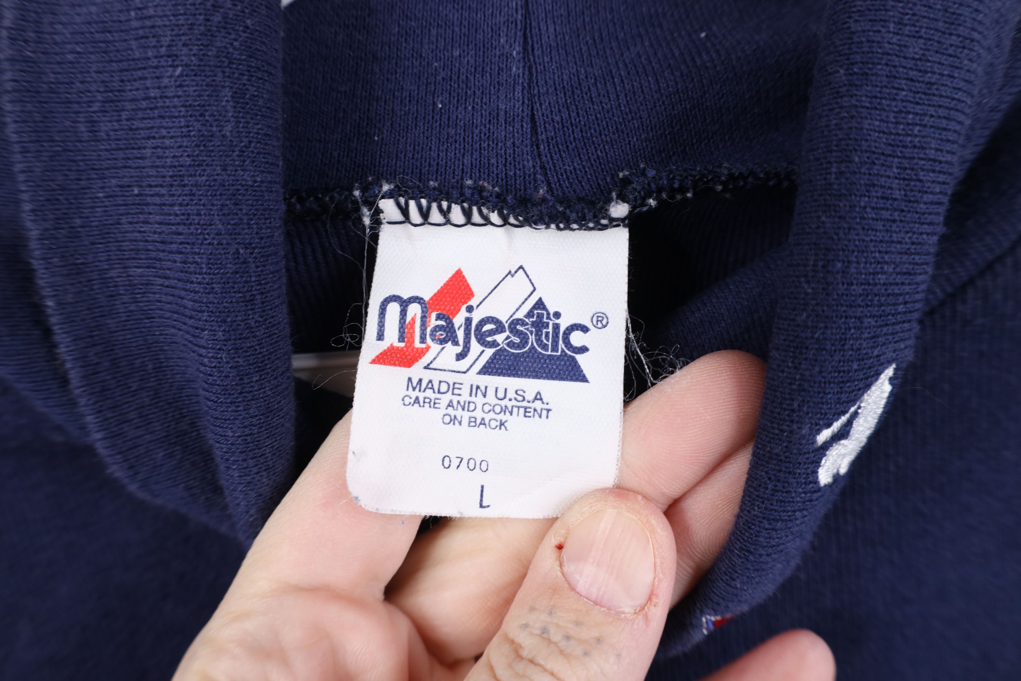 Majestic Vintage 90s Majestic Baseball Ribbed Turtleneck T-Shirt USA Size US L / EU 52-54 / 3 - 6 Thumbnail