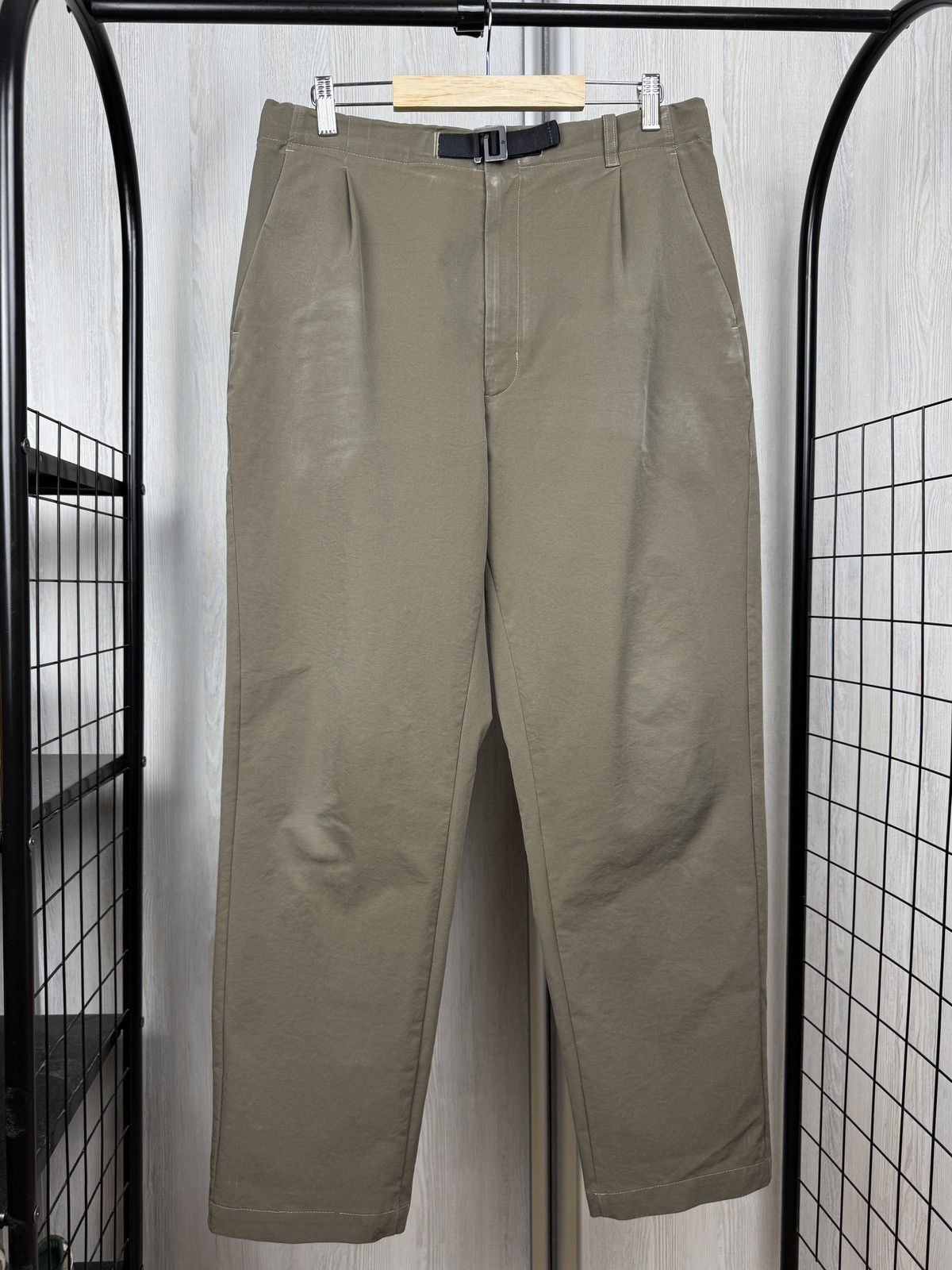 Goldwin Goldwin Double Cloth Stretch Pants Medium Olive Technical Size US 34 / EU 50 - 1 Thumbnail