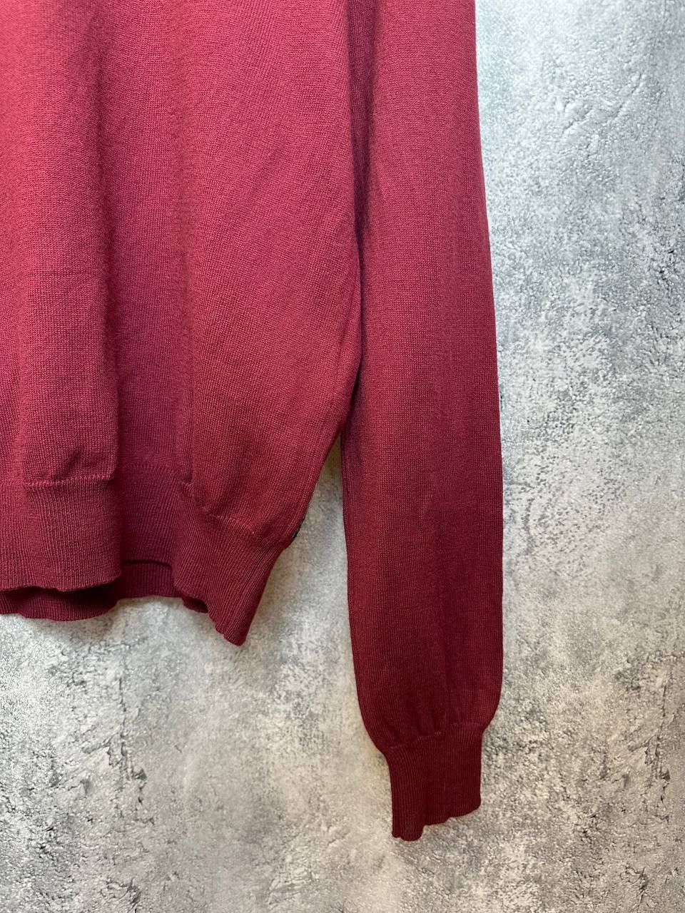 Armani Armani Jeans Vintage Sweater Red Crew Jumper Cotton/Wool Size US L / EU 52-54 / 3 - 9 Thumbnail