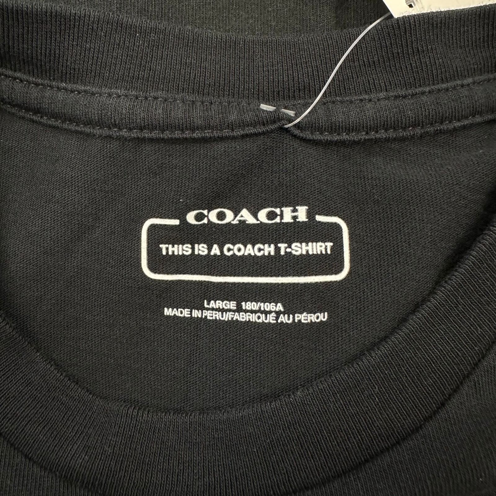 Coach COACH Logo Circle Signature Tee t Shirt Size Large L B22 Size US L / EU 52-54 / 3 - 5 Thumbnail