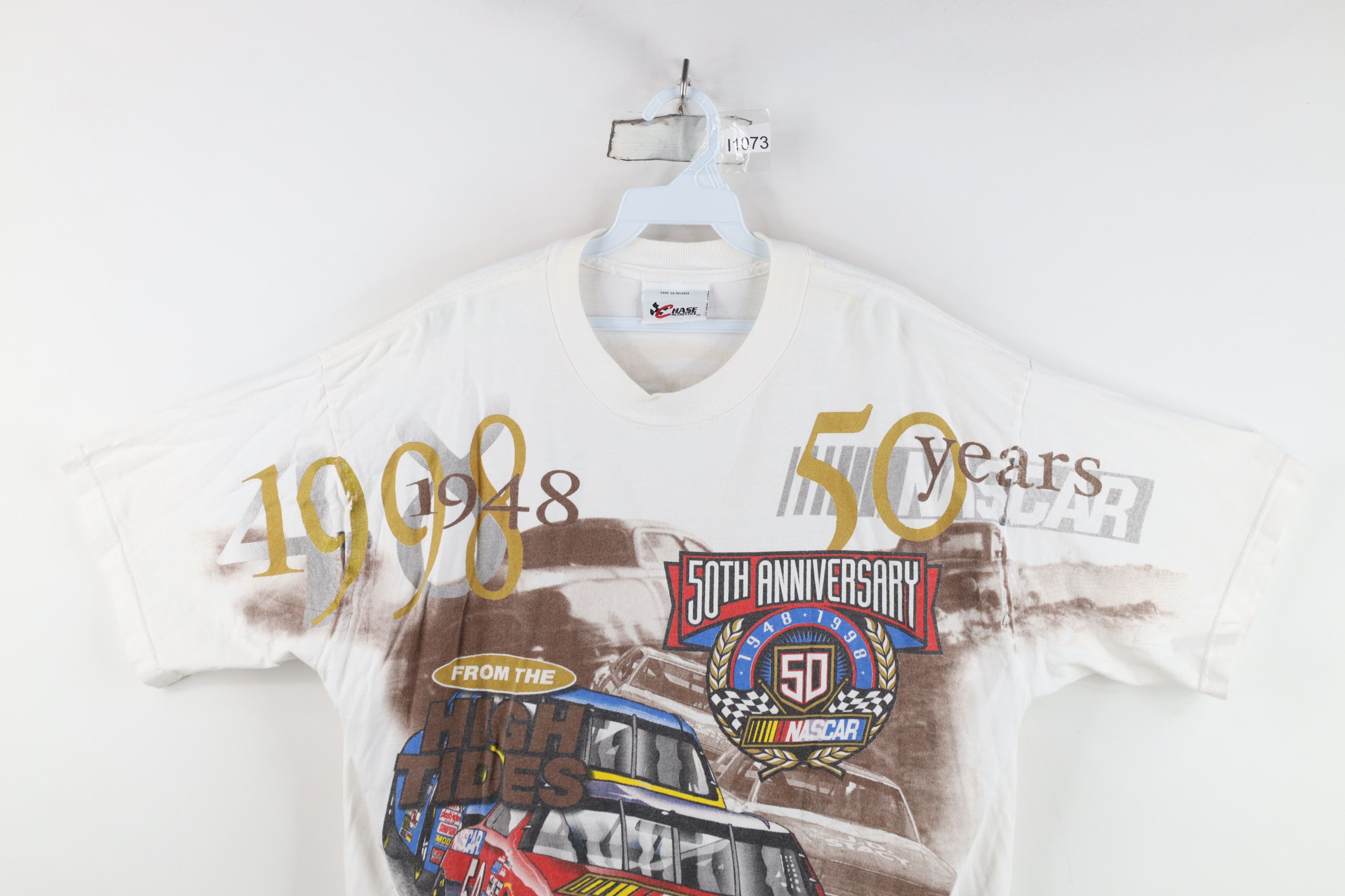 Vintage Vintage 90s NASCAR All Over Print Short Sleeve T-Shirt Size US XL / EU 56 / 4 - 2 Thumbnail