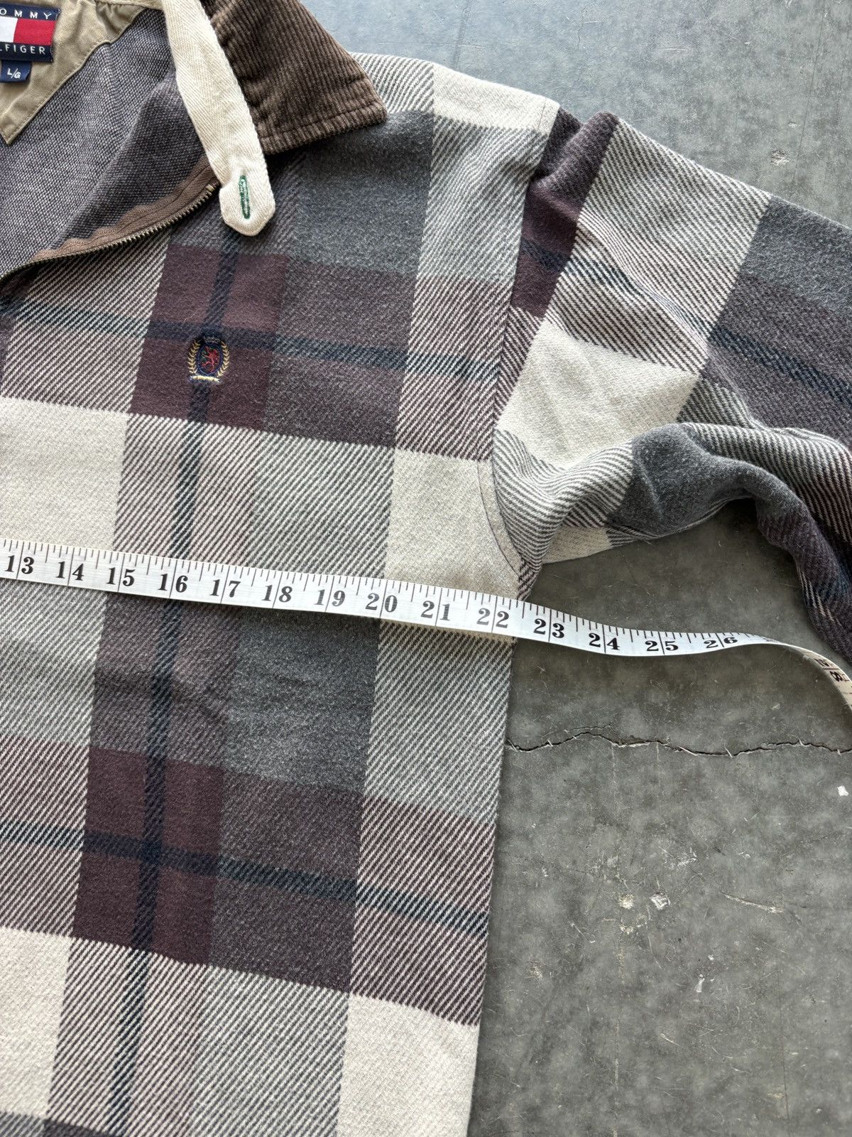 Tommy Hilfiger Vintage Y2K Tommy Hilfiger Plaid Longsleeve Polo Shirt Size US L / EU 52-54 / 3 - 7 Thumbnail