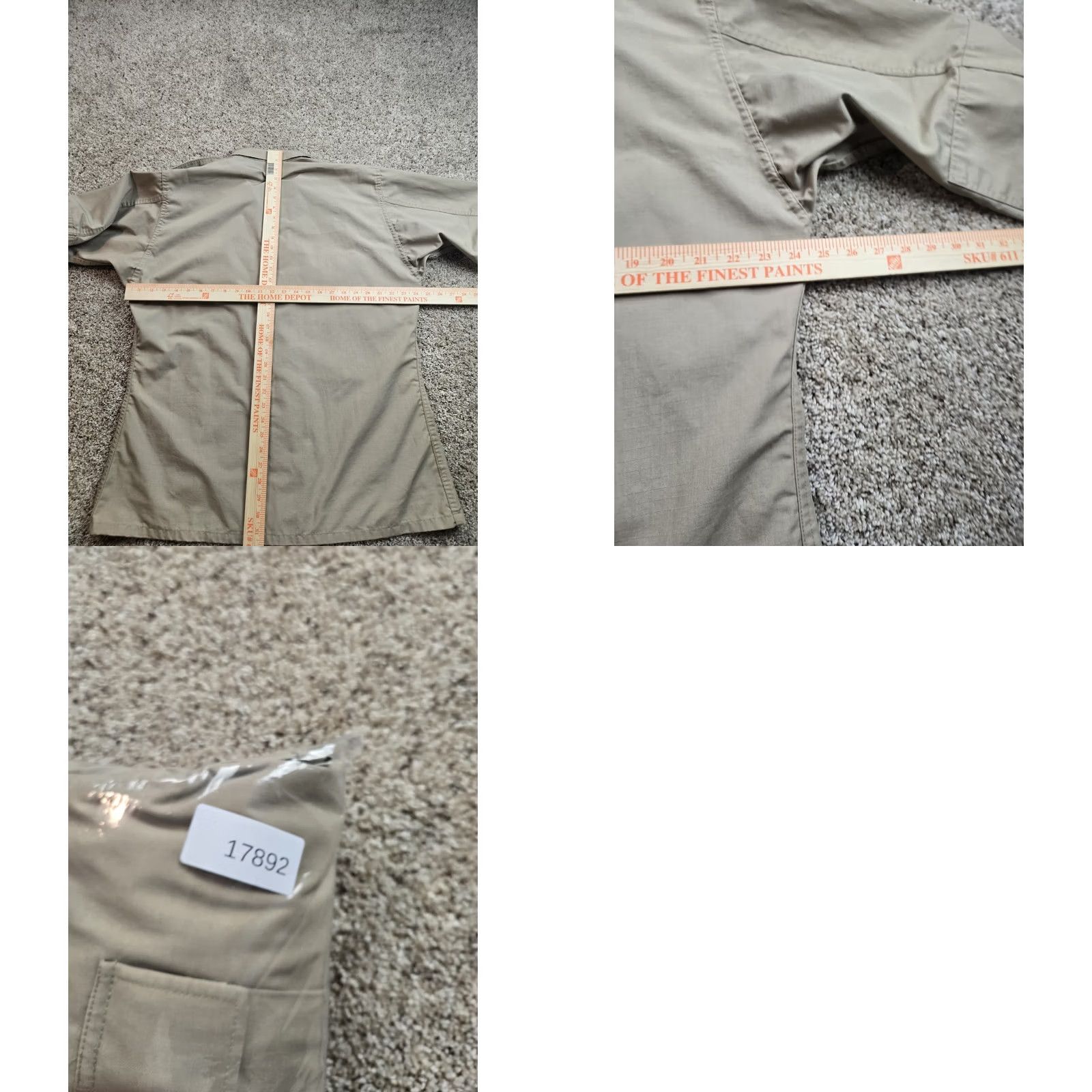 Propper VINTAGE PROPPER Jacket Mens Large Long Brown Khaki Military Combat Size US L / EU 52-54 / 3 - 9 Thumbnail