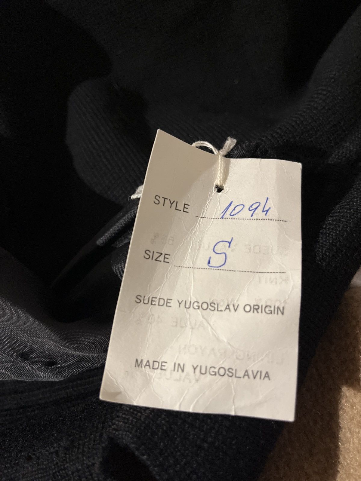 Vintage Deadstock 1950 Erdmann Leather/ Wool Knit Size US S / EU 44-46 / 1 - 10 Thumbnail