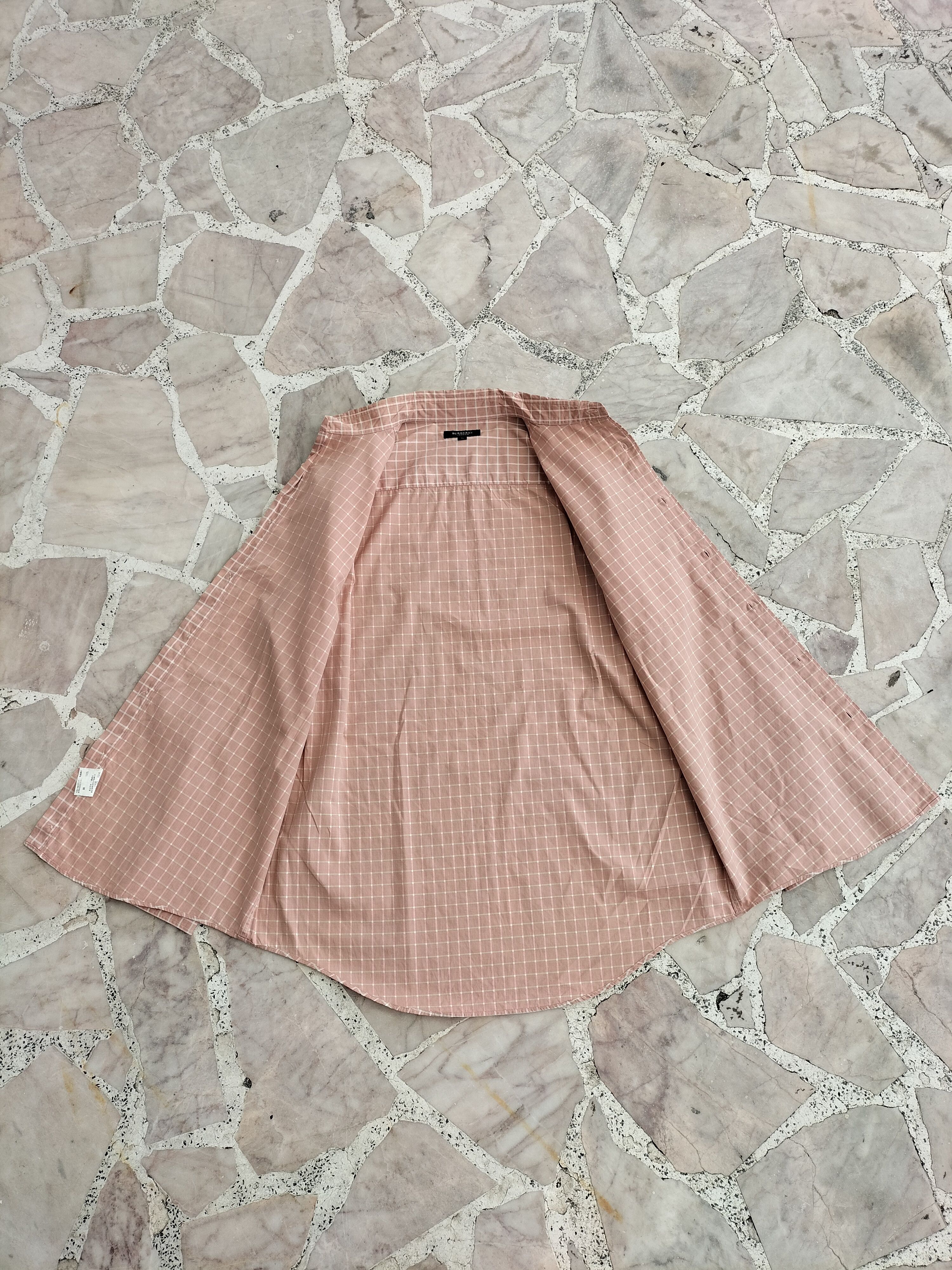 Burberry Burberry Rose Gold Button Up Shirt Size US L / EU 52-54 / 3 - 10 Thumbnail
