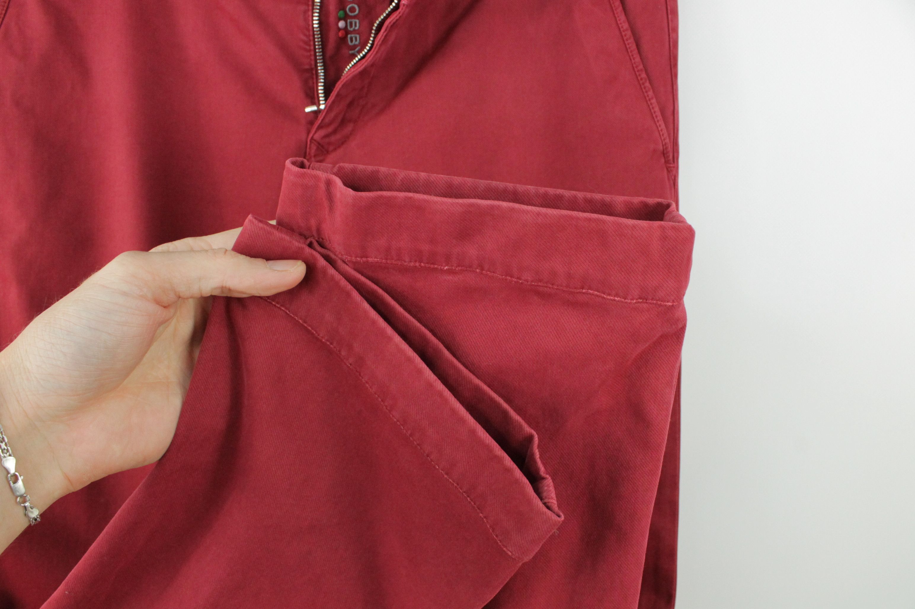 Jacob Cohen Jacob Cohen Bobby Comfort Slim Fit Red Chino Pants Size US 33 - 5 Thumbnail