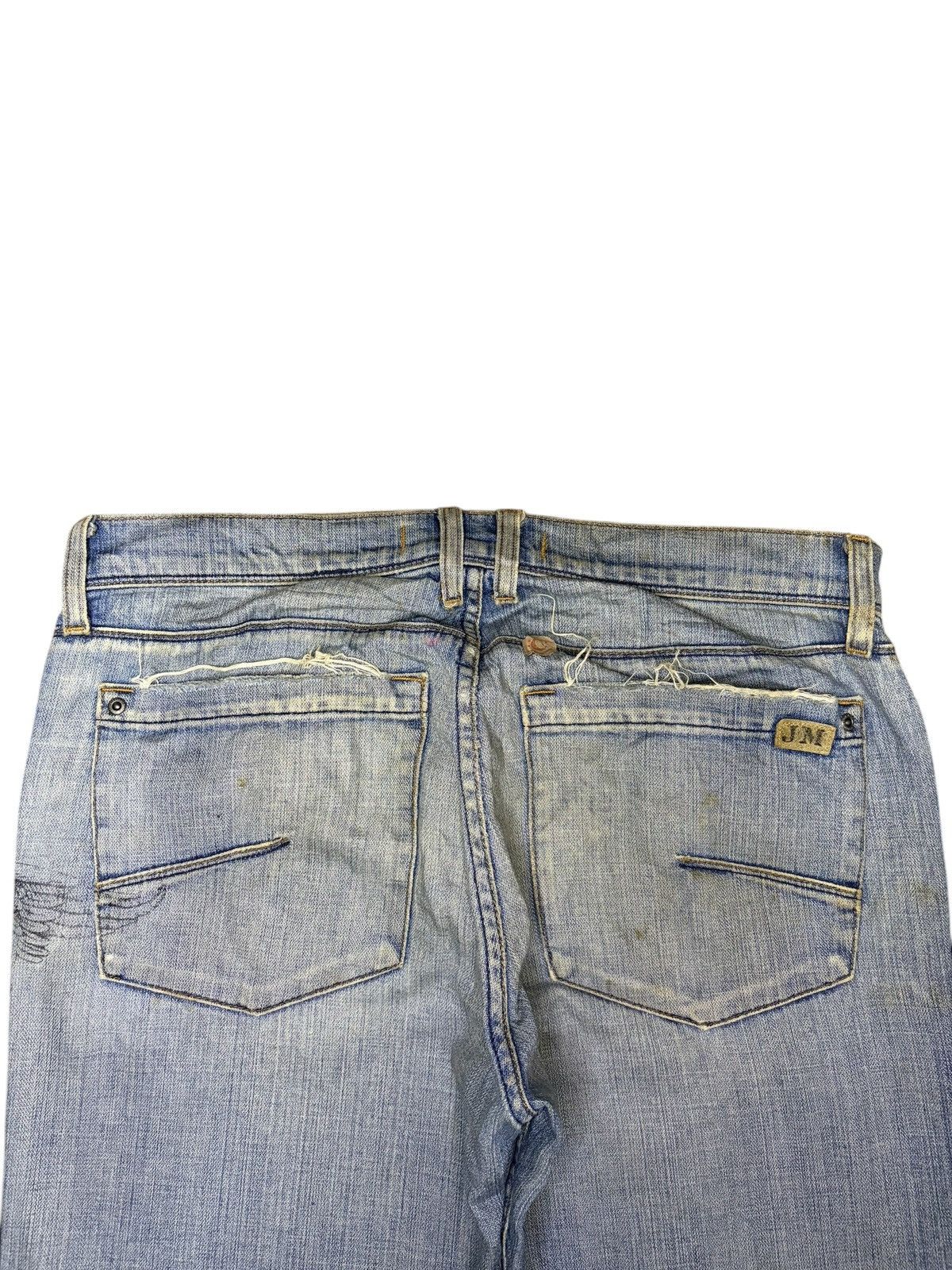 Junya Watanabe Vintage Japanese Brand Punk Skull Printed Baggy Jeans Size US 33 - 4 Thumbnail