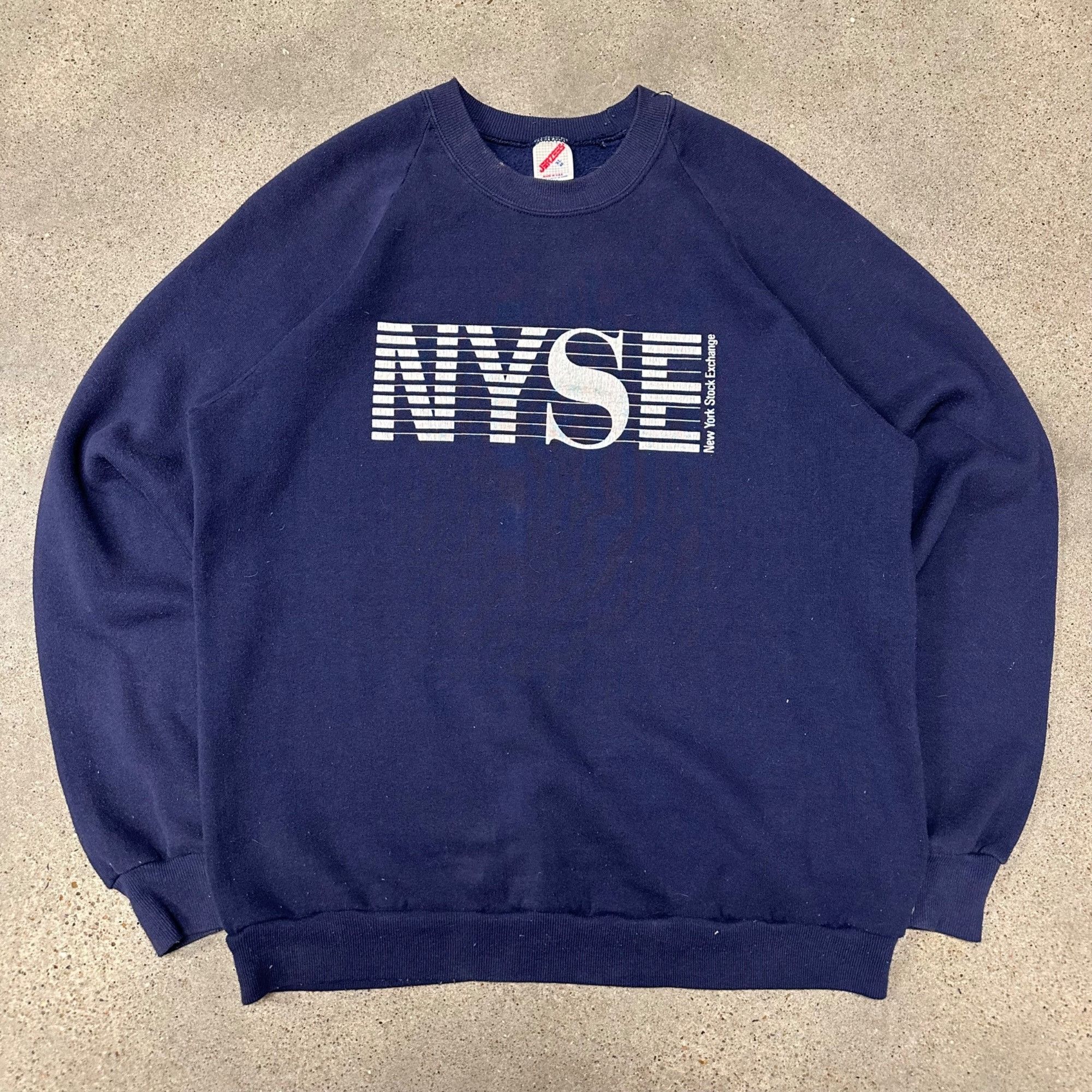 Vintage Vintage 80s New York Stock Exchange Sweatshirt Size US L / EU 52-54 / 3 - 1 Thumbnail