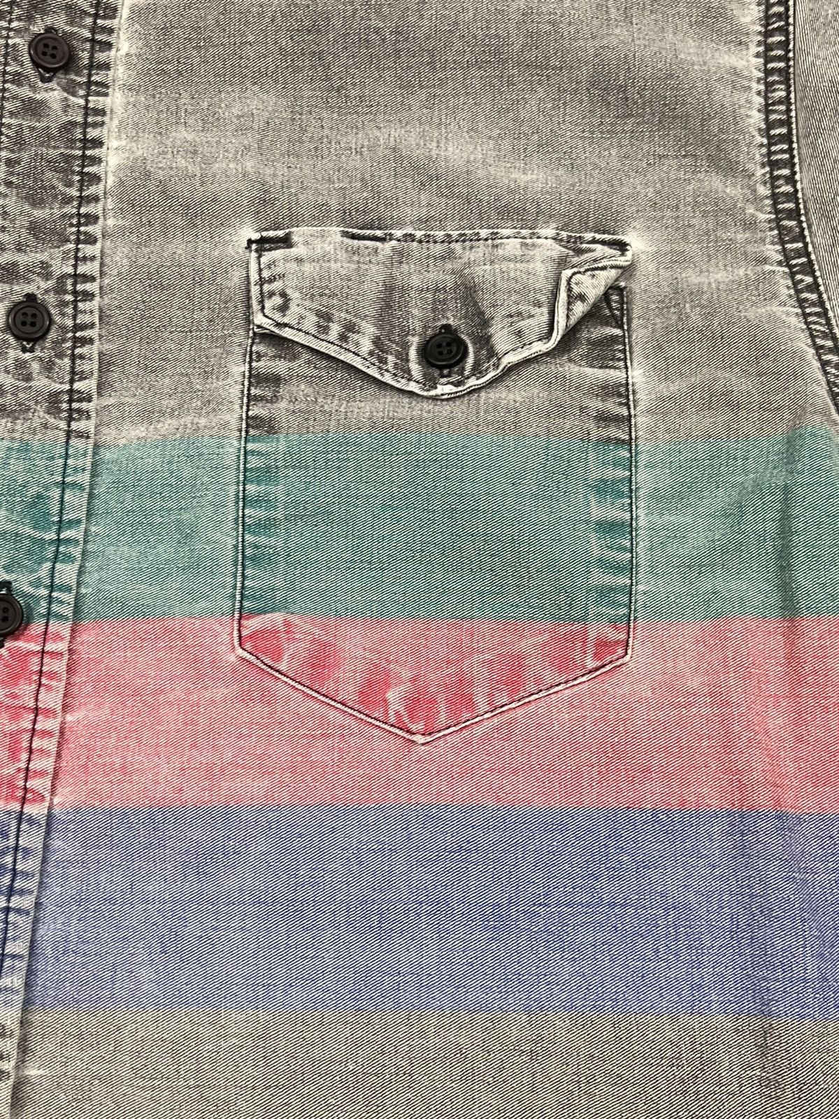 Vintage Vintage 80s Wrangler Striped Button Front Western Shirt Size US XL / EU 56 / 4 - 2 Thumbnail