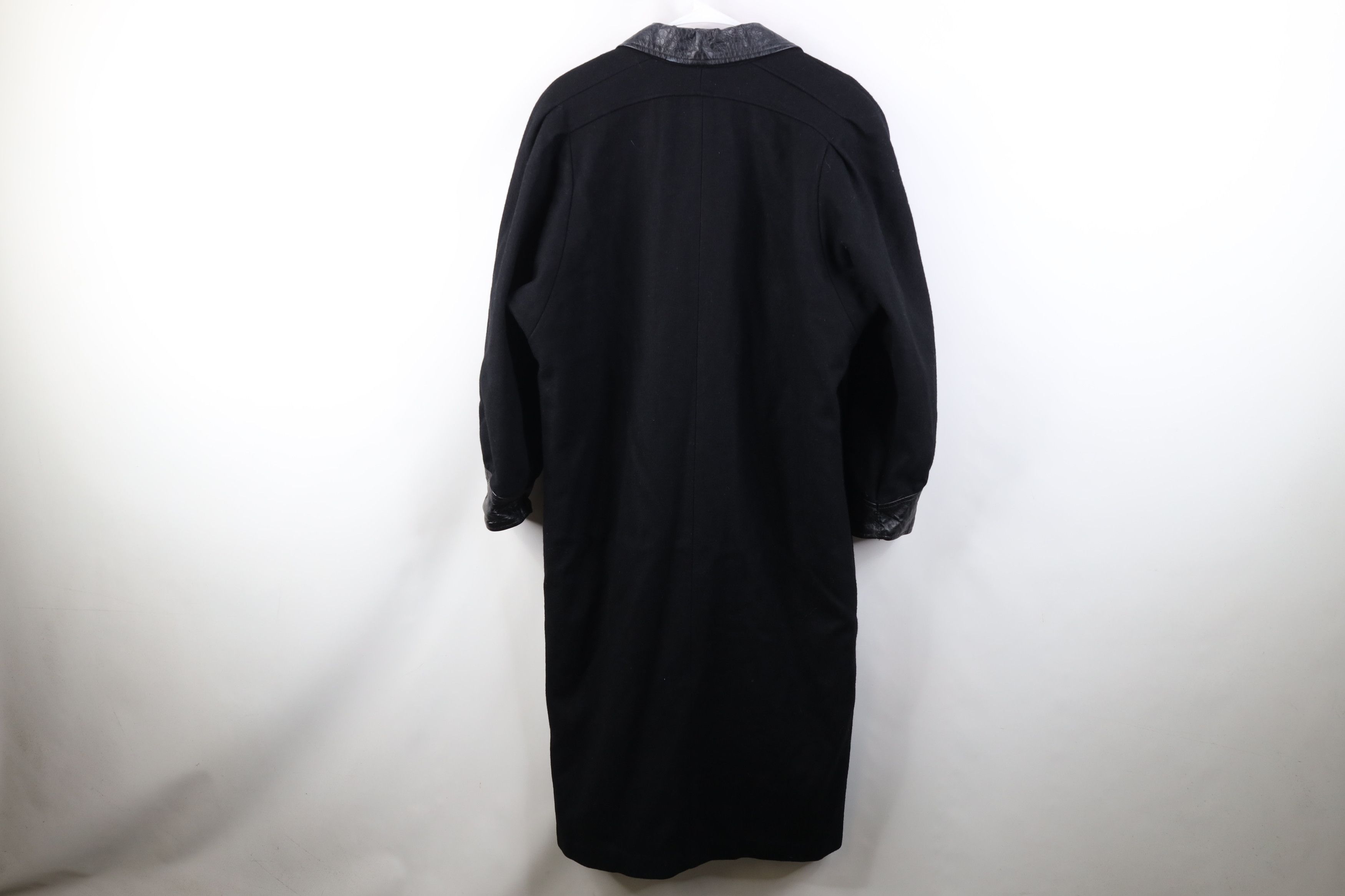 Vintage Vintage 70s 80s Streetwear Trim Trench Coat Jacket Black USA Size XXL / US 16-18 / IT 52-54 - 13 Thumbnail