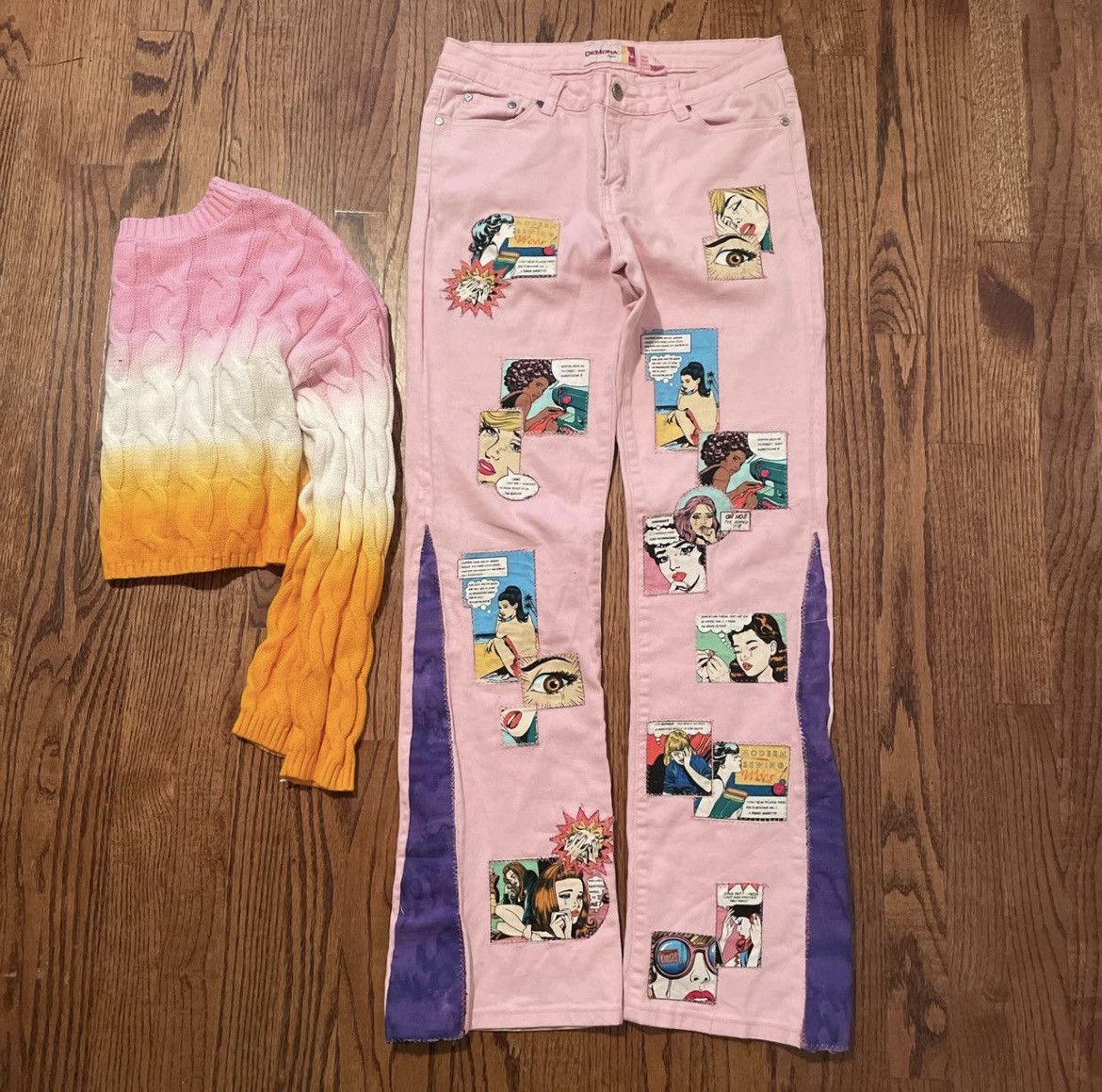 Other Japanese Pop Art Jeans Size 30" / US 8 / IT 44 - 1 Thumbnail