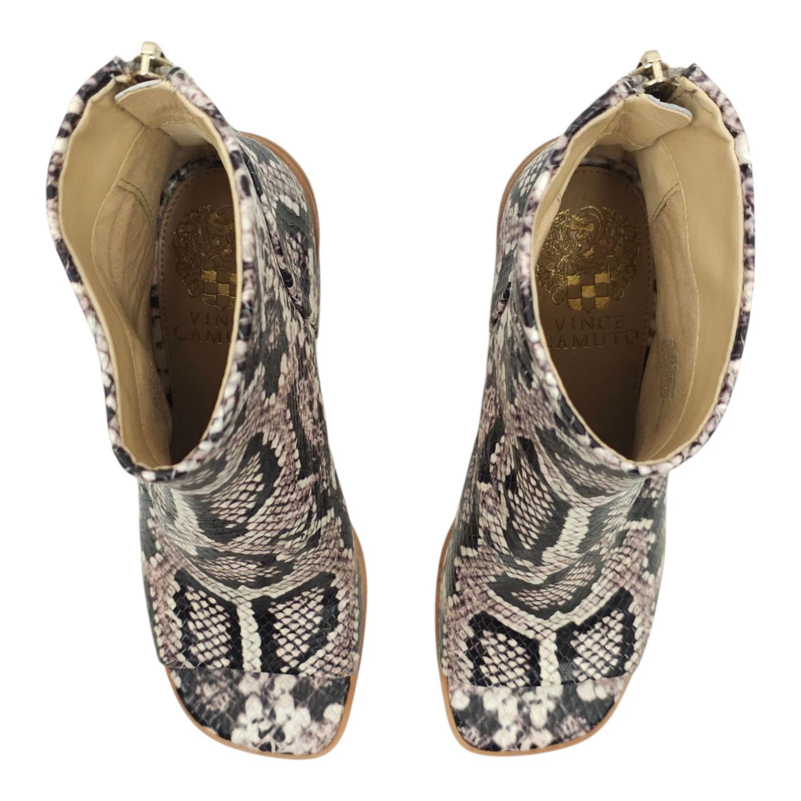 Vince Camuto Vince Camuto Bebinder Peep Toe Ankle Boot Womens 5.5 Snake Size US 5.5 / IT 35.5 - 10 Thumbnail