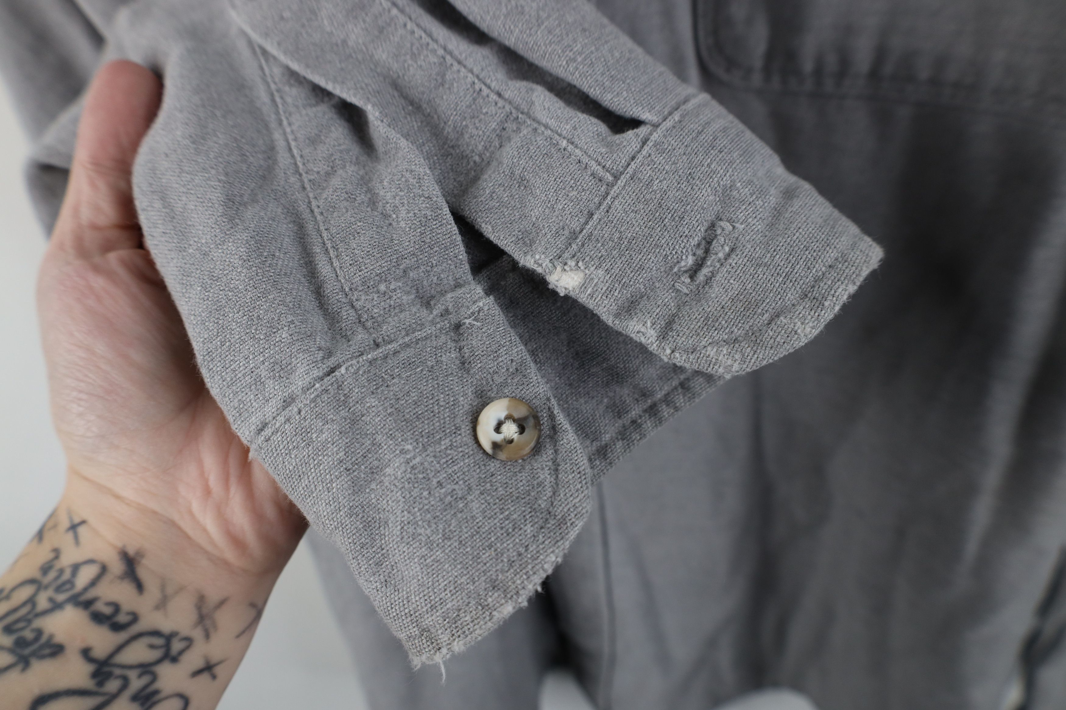 Vintage Vintage 70s Streetwear Chamois Collared Button Shirt USA Size US XL / EU 56 / 4 - 8 Thumbnail