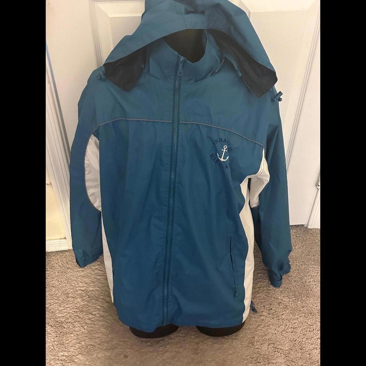 Designer Annapolis Maryland Blue White Rain 43e2 Size US L / EU 52-54 / 3 - 1 Thumbnail