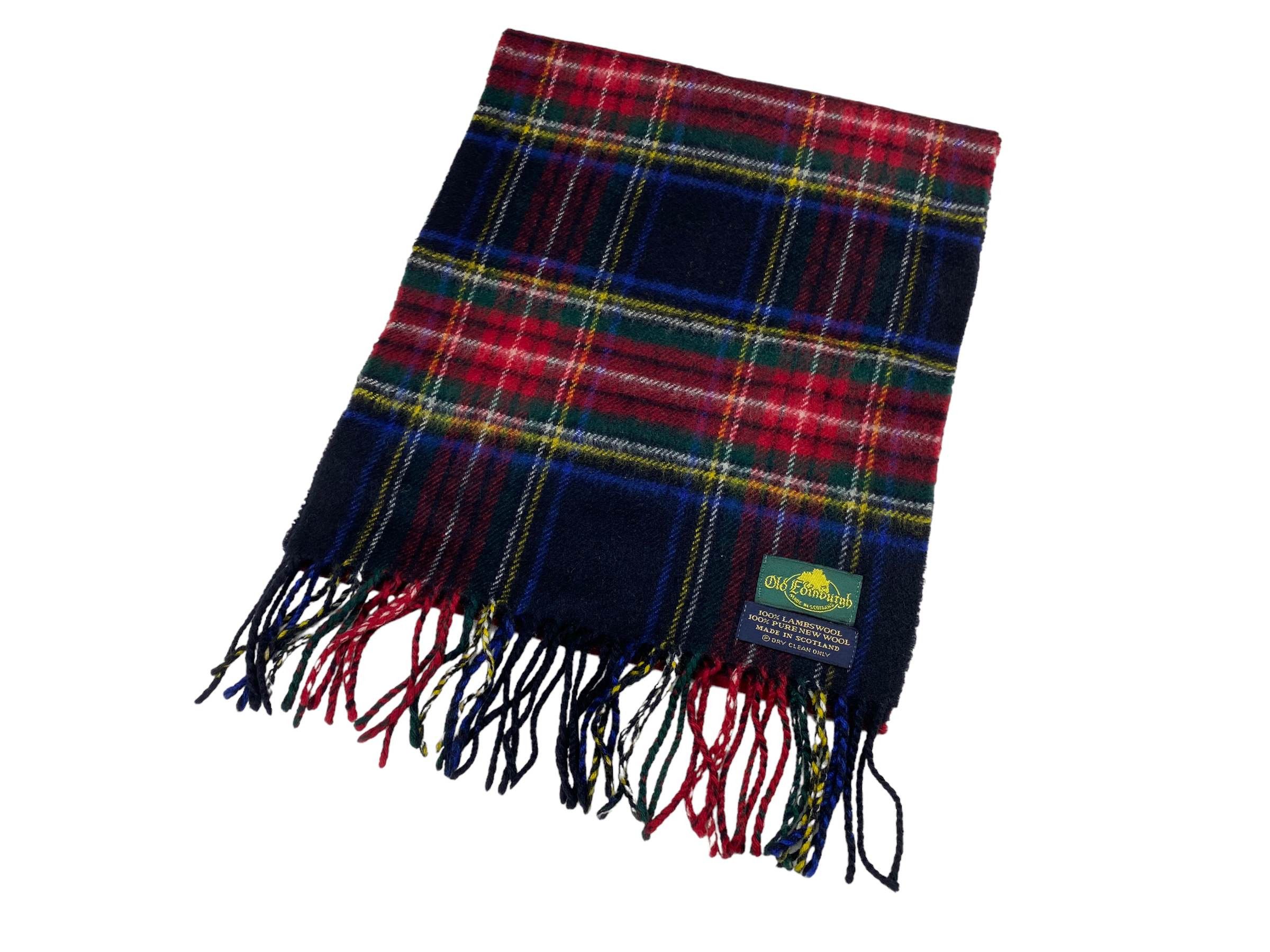 Vintage Old Edinburgh Lambswool Tartan Scarf – Vintage Scottish Wool Size ONE SIZE - 3 Thumbnail