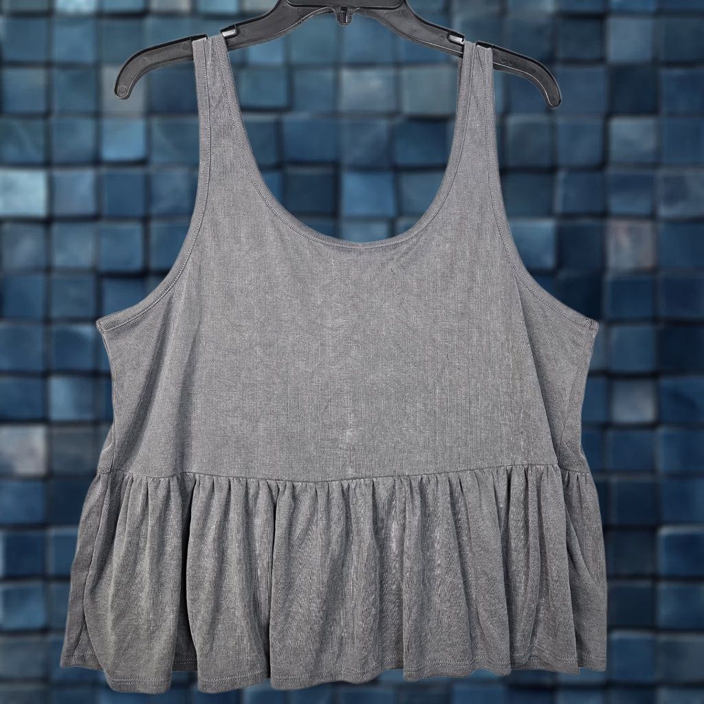 Lucky Brand Lucky Brand Women's Tank Top Size L Henley Sleeveless Multicolor Cotton Blend Casual Shirt Size L / US 10 / IT 46 - 1 Thumbnail