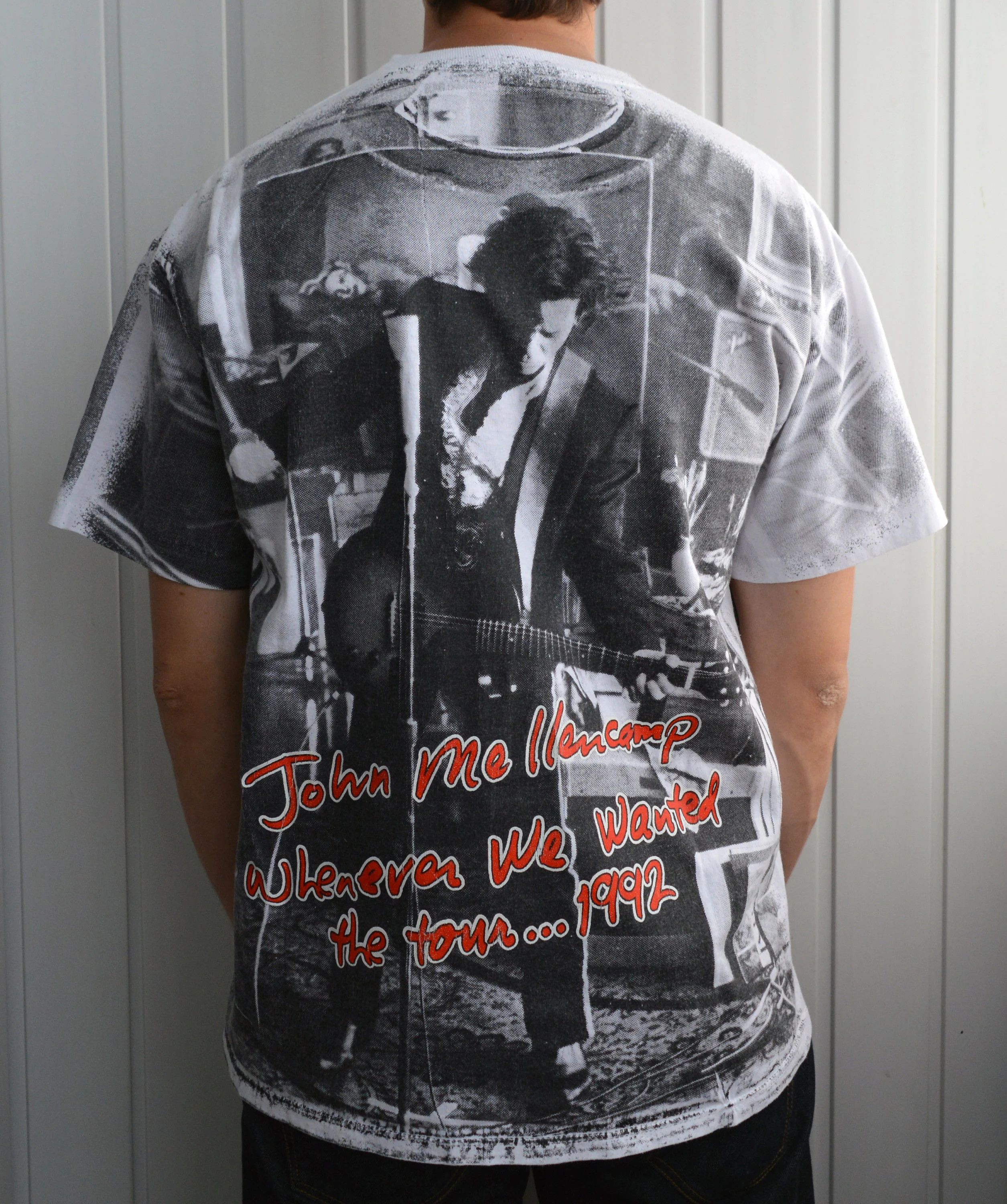 Vintage Vintage 1992 John Mellencamp fullprint t shirt Size US XL / EU 56 / 4 - 2 Thumbnail