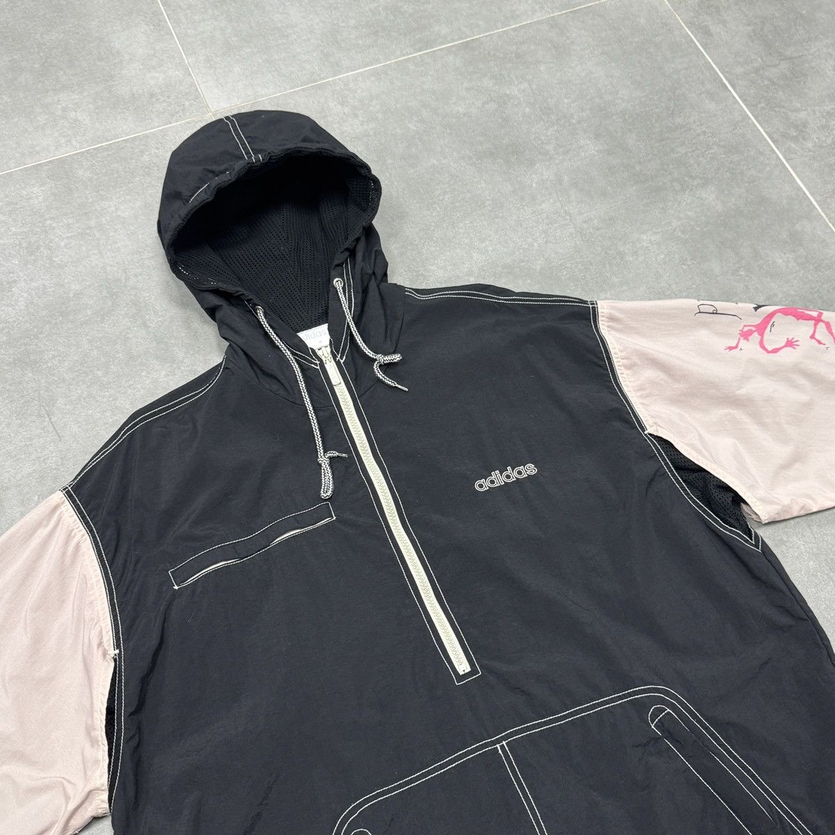 Adidas Vintage Adidas Beach Volleyball 1/2 Zip Nylon Jacket Size M Size US M / EU 48-50 / 2 - 9 Thumbnail