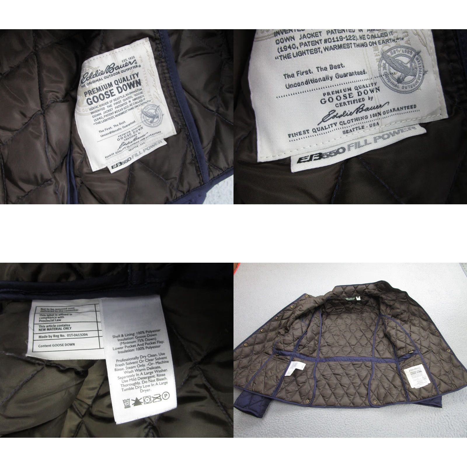 Eddie Bauer Eddie Bauer Jacket Womens Medium Quilted Goose Down 850 Fill Power Puffer Coat Blue Size M / US 6-8 / IT 42-44 - 8 Thumbnail