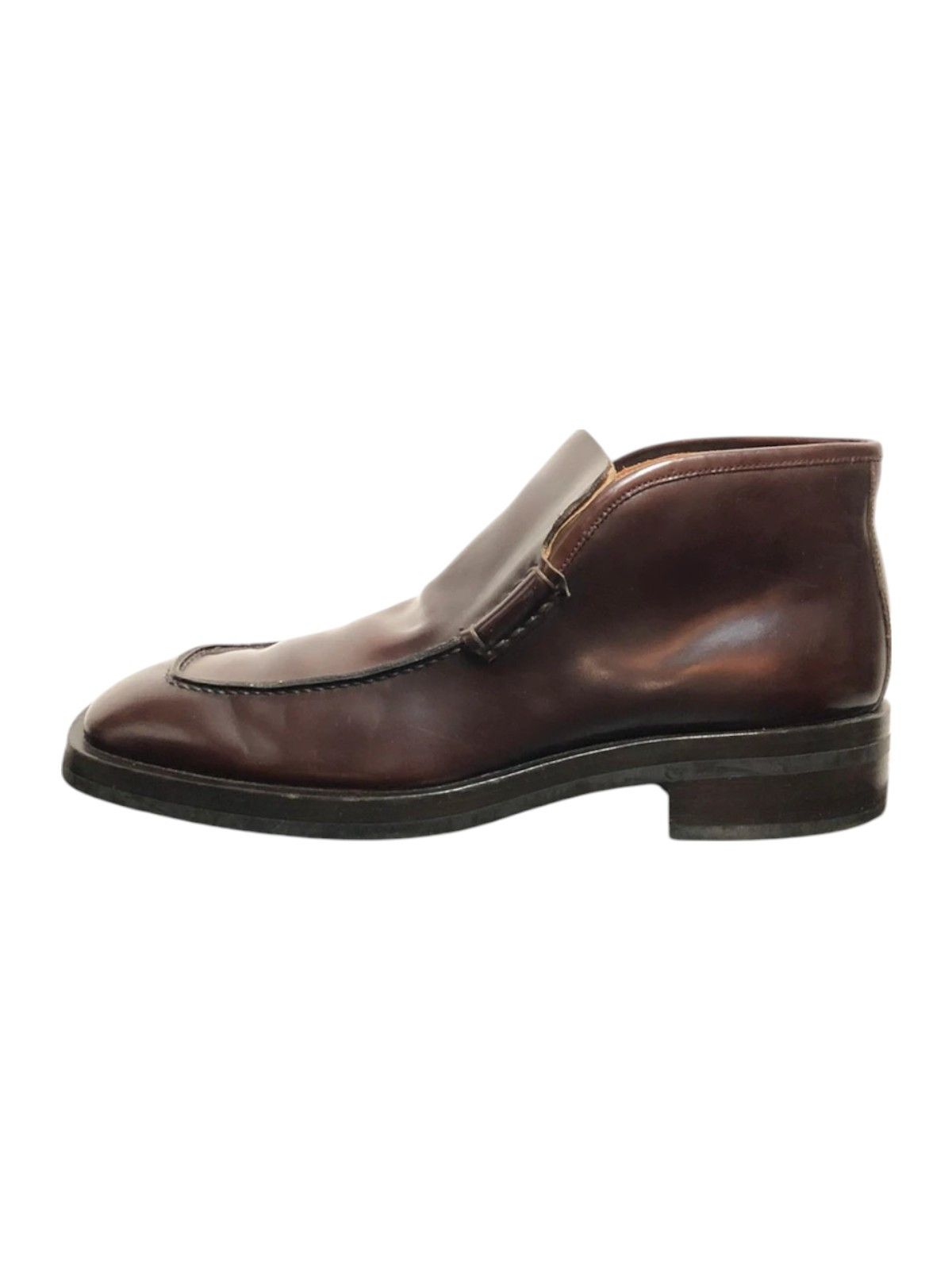 Gucci × Tom Ford Gucci Burgundy Apron-Toe Hidden Gore Boots (c. Late 1990s) Size US 8.5 / EU 41-42 - 2 Thumbnail