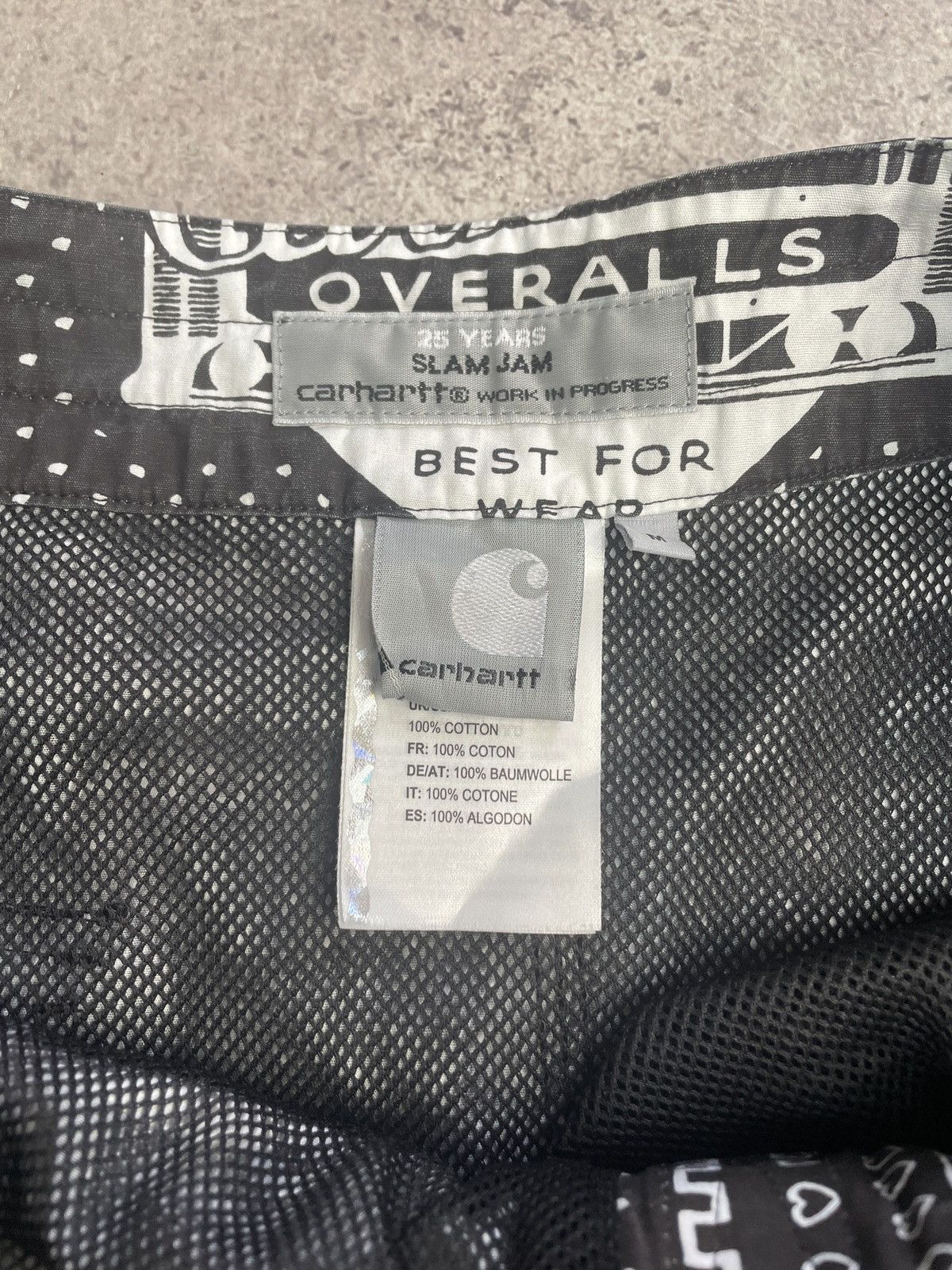 Carhartt × Vintage Vintage Y2K Carhartt Overalls 25 Years Slam Jam Cargo Shorts Size US 32 / EU 48 - 11 Thumbnail