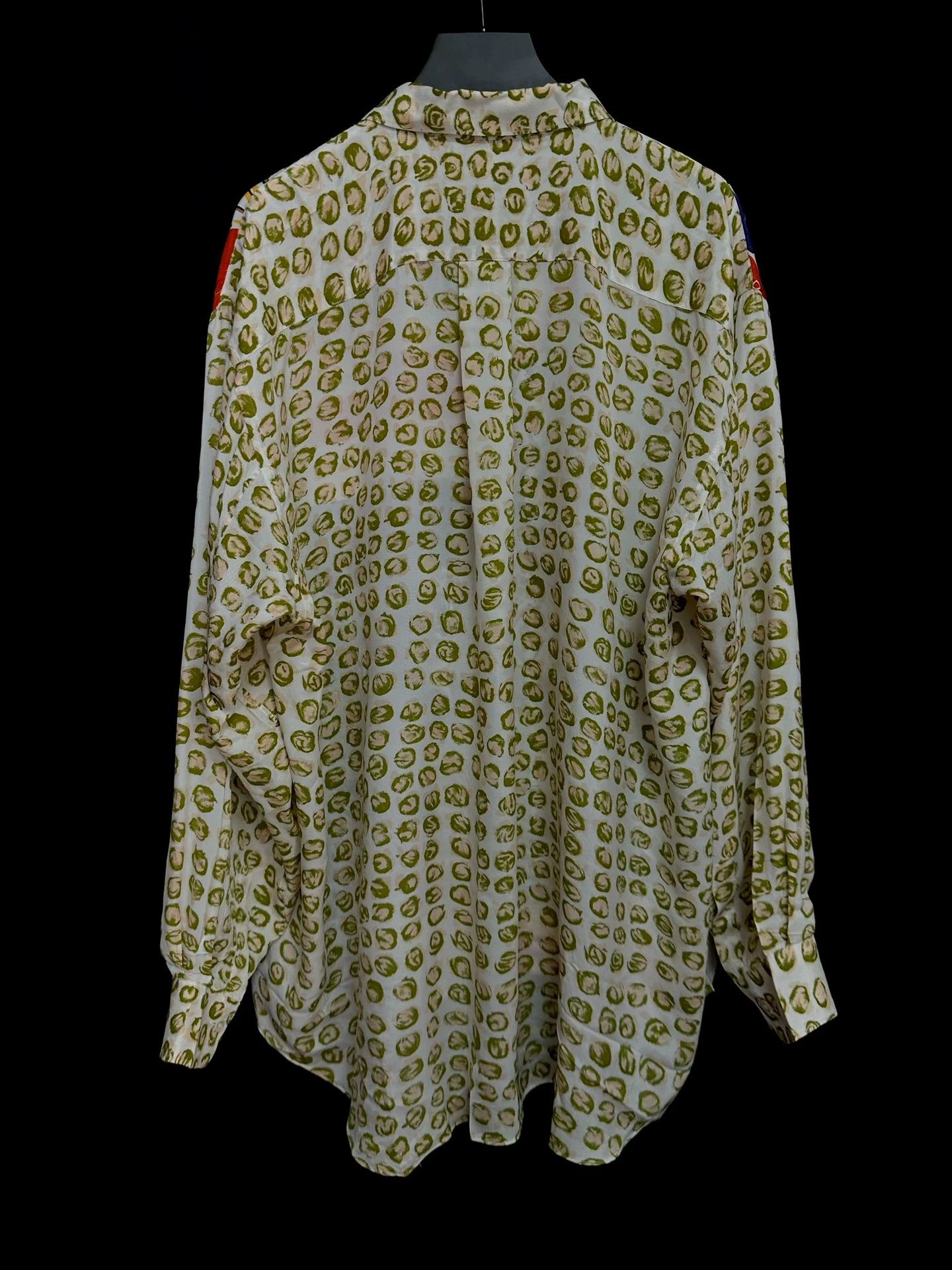 Comme des Garcons Comme des Garçons 1991SS Florida Map Silk Scarf Runway Shirt Size US L / EU 52-54 / 3 - 2 Thumbnail