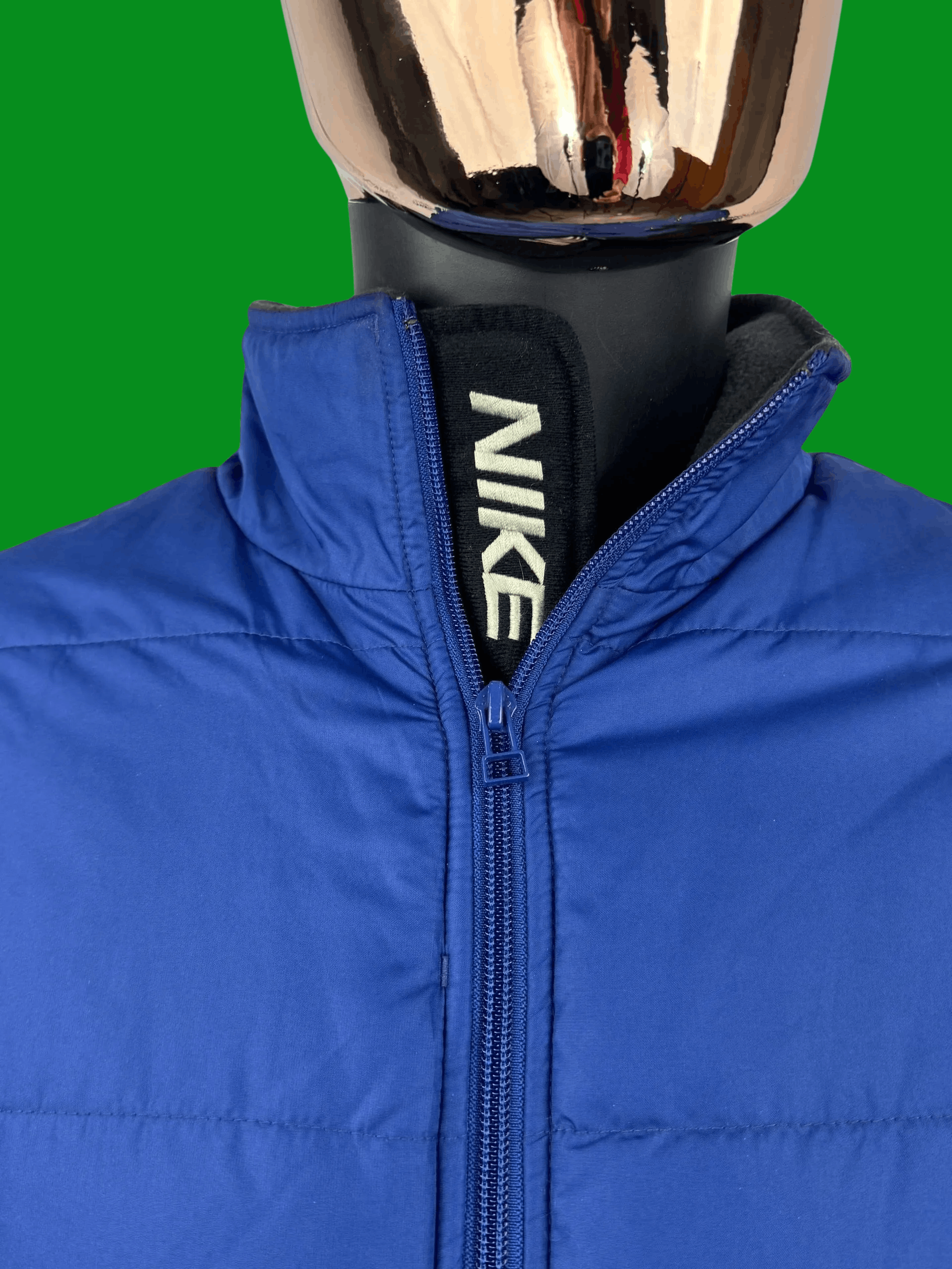 Nike VTG 90s Nike Men’s Indigo Quilted Puffer Jacket Size US L / EU 52-54 / 3 - 4 Thumbnail