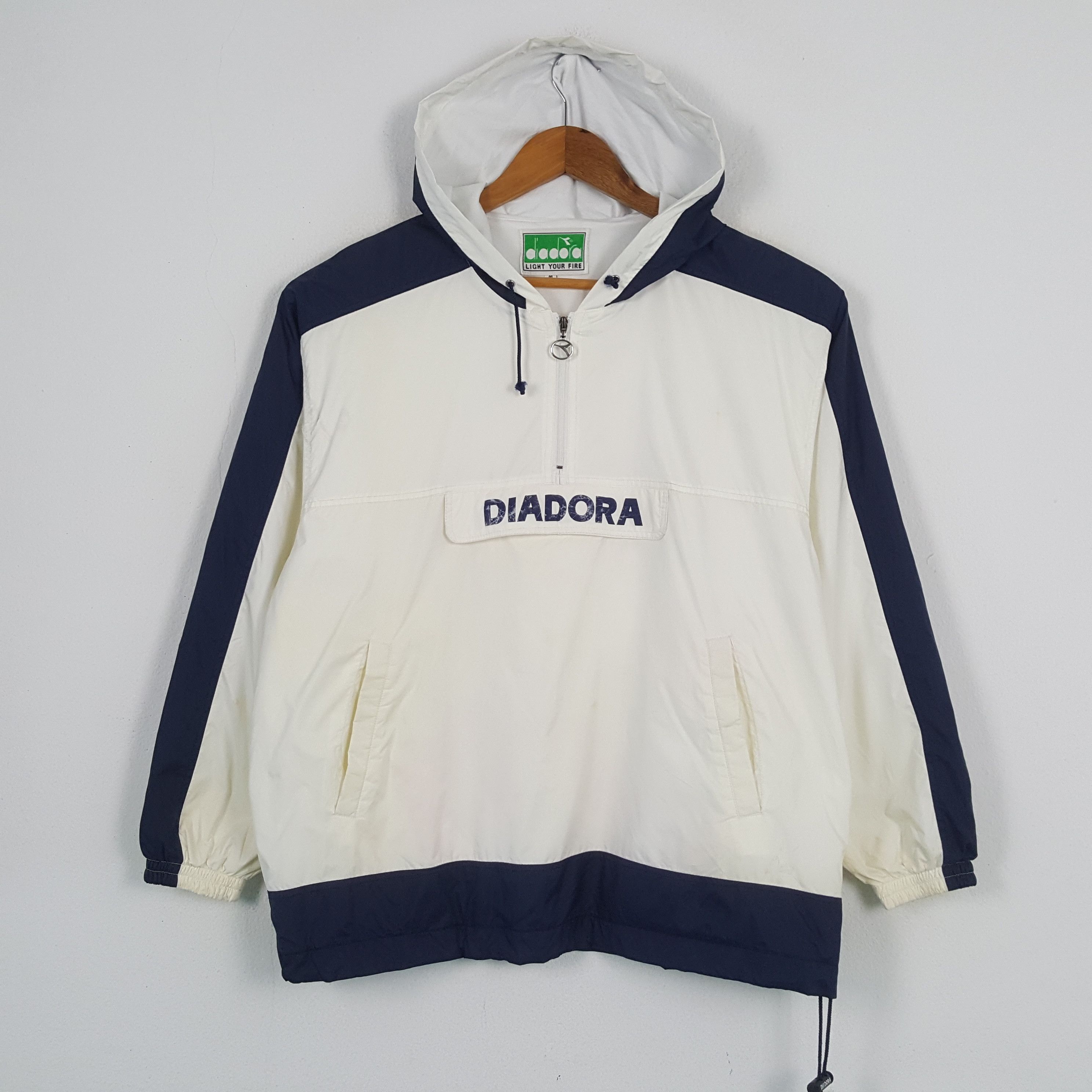 Diadora × Vintage Vintage DIADORA Italian Sportswear Hoodies C287N27 Size US L / EU 52-54 / 3 - 2 Thumbnail