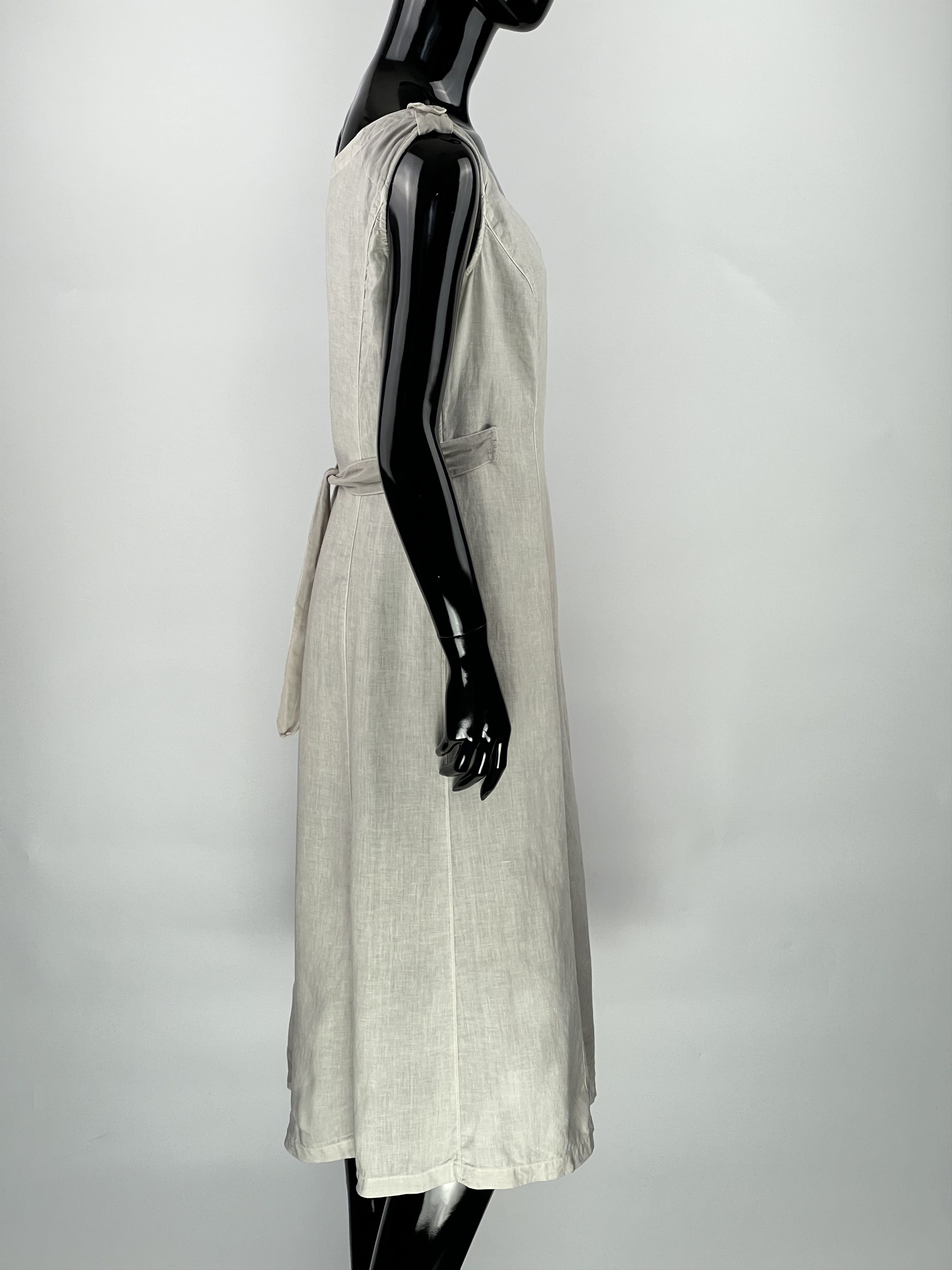 C.P. Company Rare Vintage C.P. Company Linen Midi Belted Dress Size IT42 Size M / US 6-8 / IT 42-44 - 2 Thumbnail