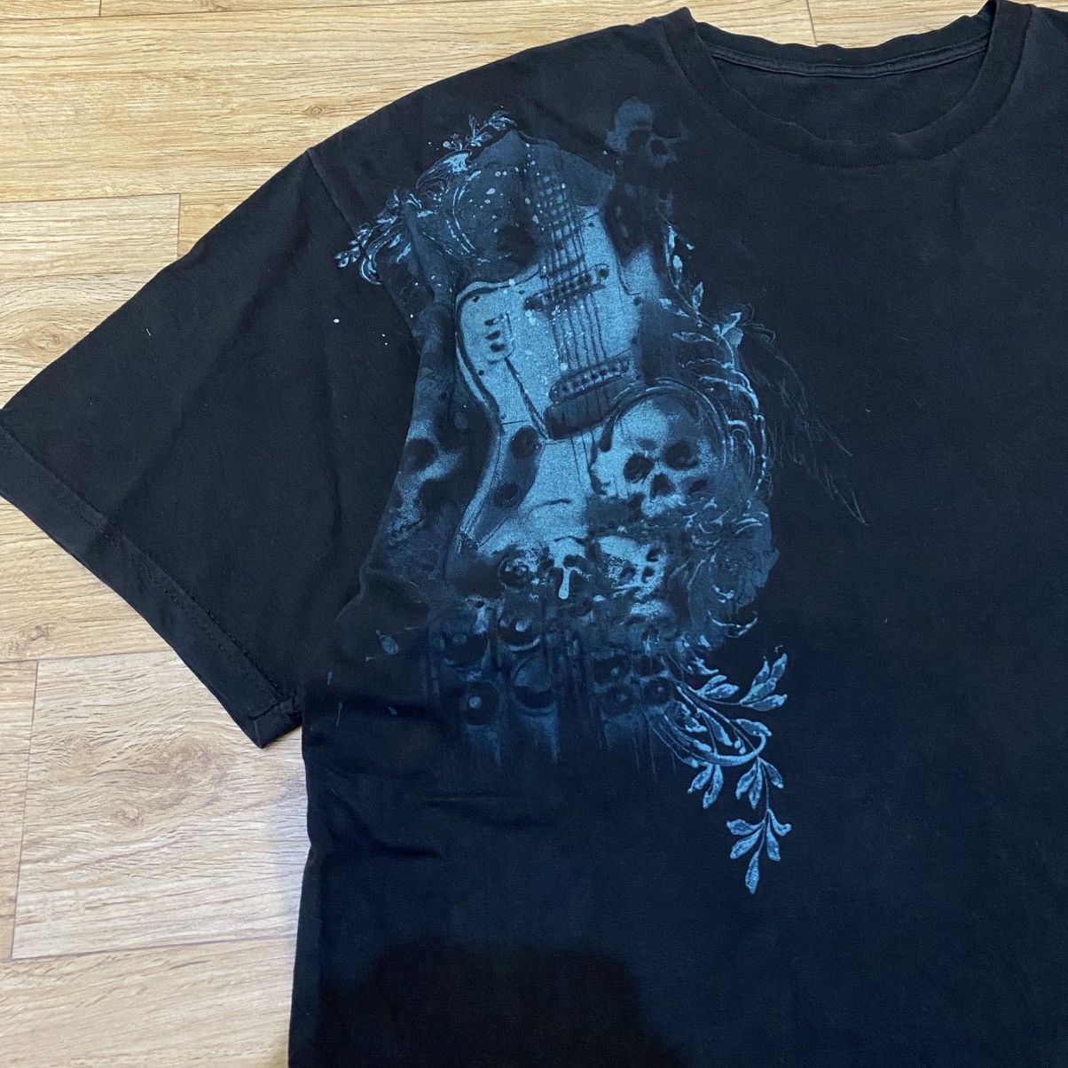 If Six Was Nine 2000s Unbrand Skull Punk Style Tee Size US M / EU 48-50 / 2 - 2 Thumbnail