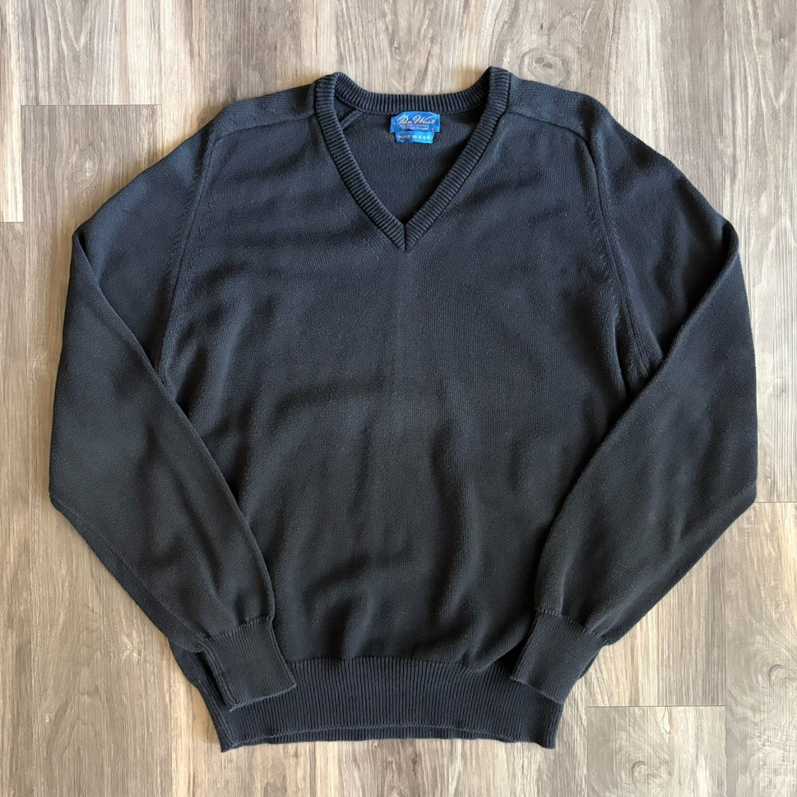 Pendleton Vintage Pendleton Pen West Sweater Men's Size L Black V-Neck Size US L / EU 52-54 / 3 - 3 Thumbnail