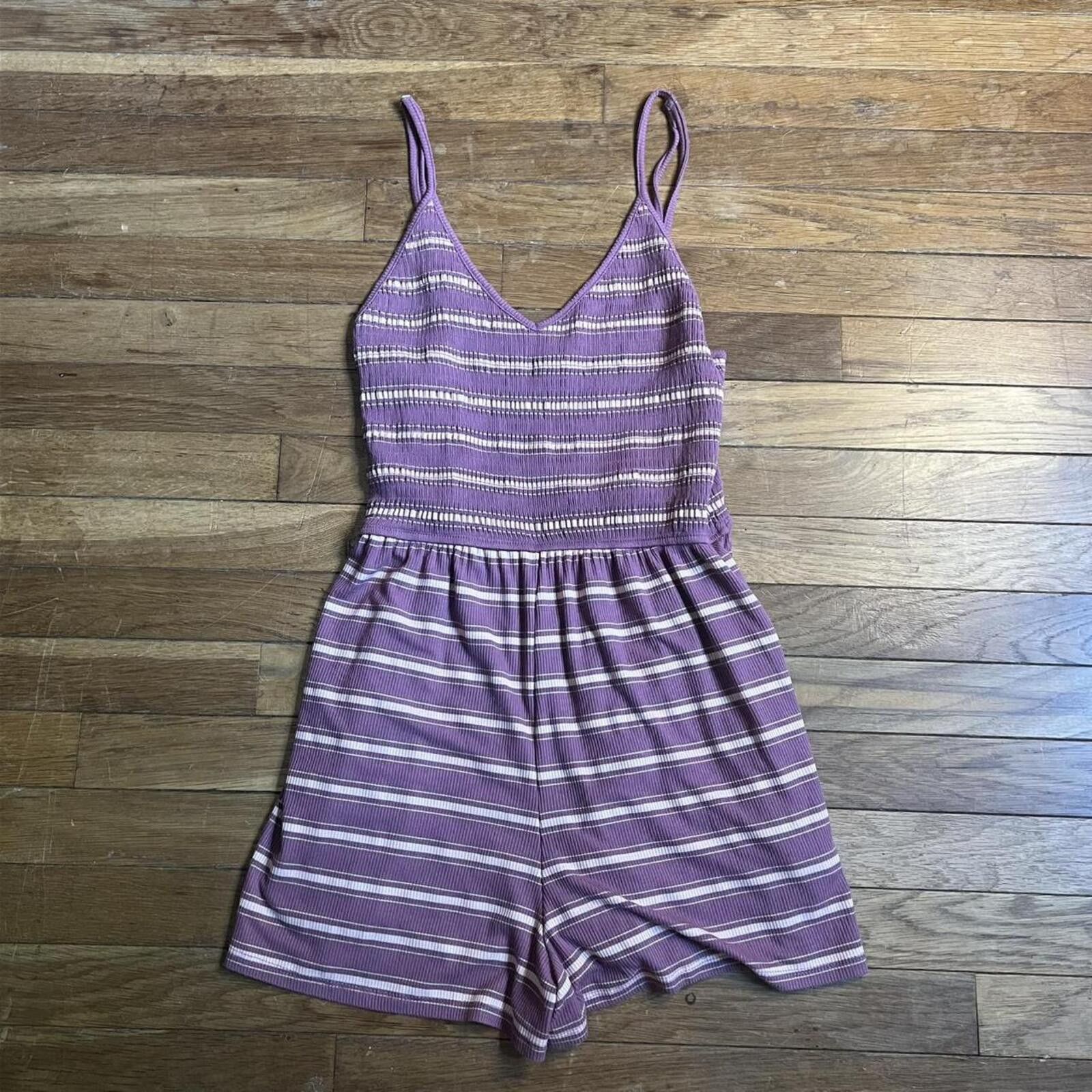 Other Wild Fable purple striped romper Size 32" / US 10 / IT 46 - 1 Thumbnail