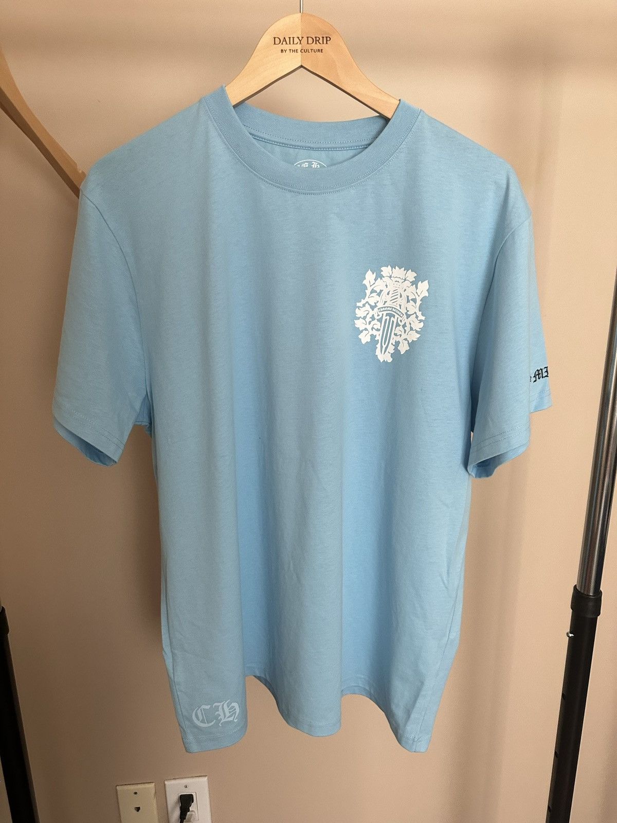 image of Chrome Hearts Miami Exclusive Dagger Tee in Blue, Men's (Size XL)