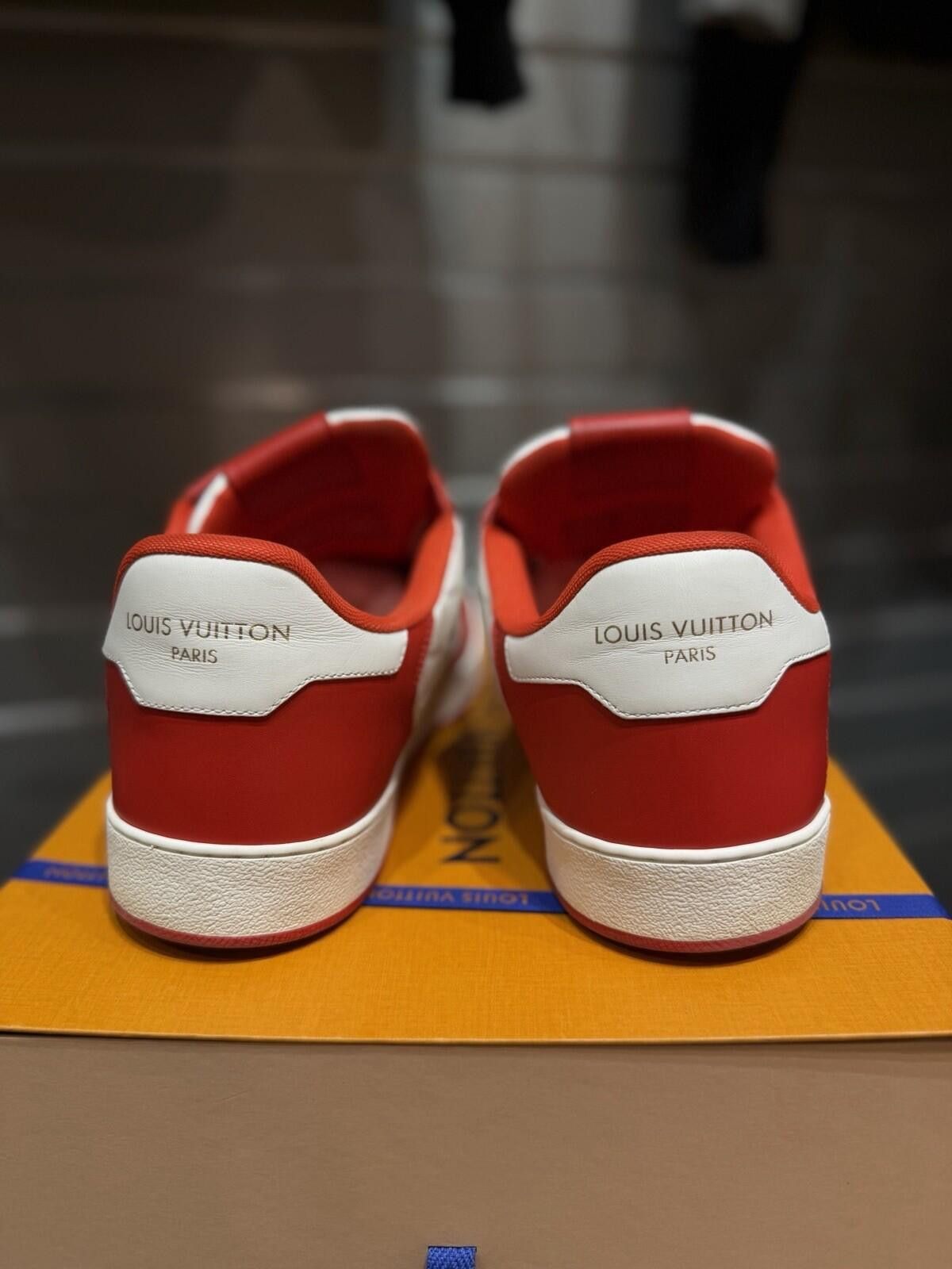 Louis Vuitton Louis Vuitton Rivoli Red Low Top Sneakers Size 10LV/11US Size US 11 / EU 44 - 10 Thumbnail