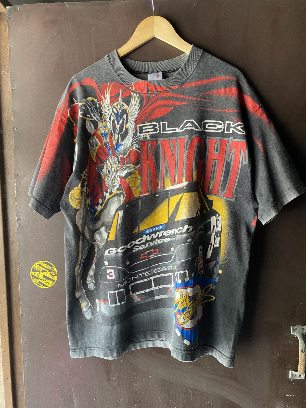 NASCAR Vintage AOP Red Black Night Nascar T-shirt Size US XL / EU 56 / 4 - 1 Thumbnail
