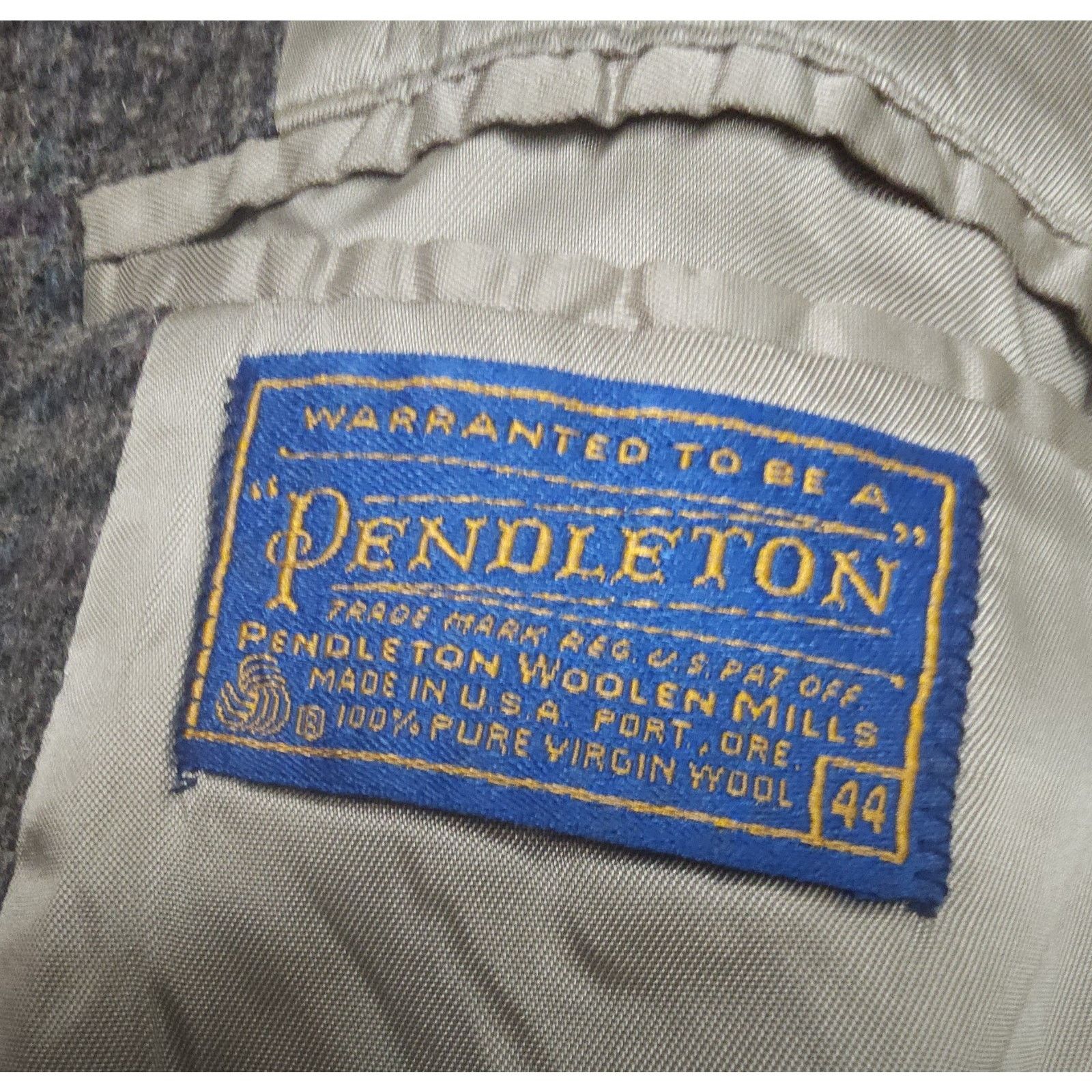 Pendleton Pendleton VTG Blazer Plaid Houndstooth Wool Two Buttton 44 Size US S / EU 44-46 / 1 - 8 Thumbnail