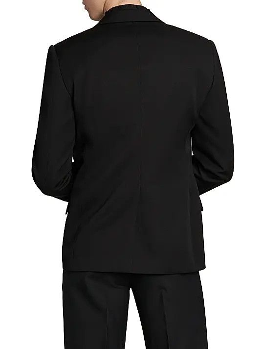 Alexander McQueen o1w1db10925 Embroidered Single-Breasted Wool Jacket in Black Size US L / EU 52-54 / 3 - 4 Thumbnail
