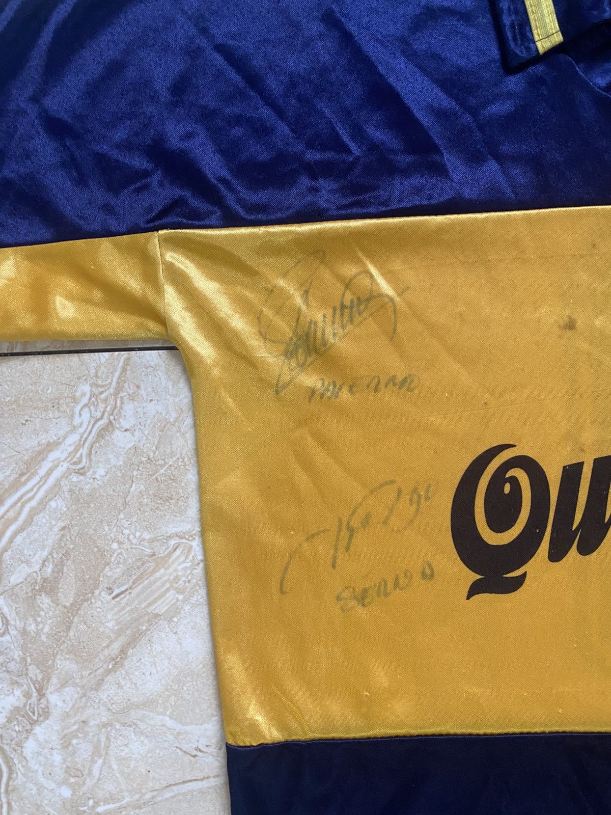 Vintage Boca juniors vintage jersey signed by 4 players Size US XS / EU 42 / 0 - 5 Thumbnail