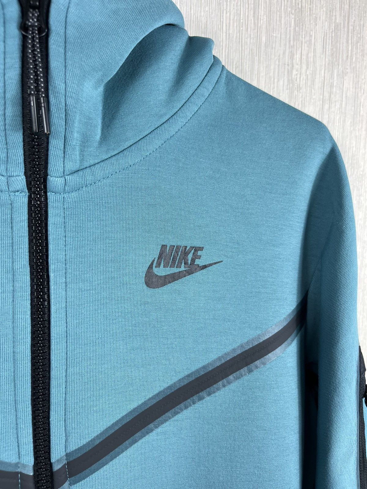 Nike Nike vintage tech fleece zip hoodie drill y2k mineral teal Size US XS / EU 42 / 0 - 8 Thumbnail