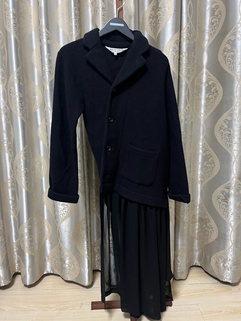 Comme des Garcons Comme des Garcons Black Velvet Twist Splicing Jacket Size S / US 4 / IT 40 - 1 Thumbnail