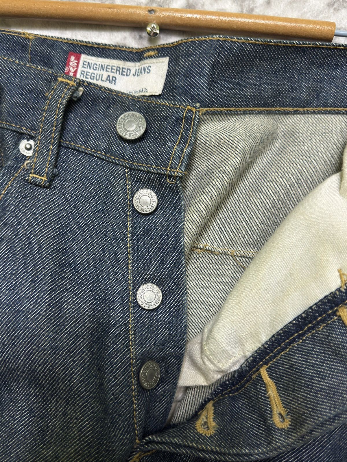 Levi's Levi’s Engineered Jeans Regular Twisted Seam Made in Japan Size US 27 - 8 Thumbnail
