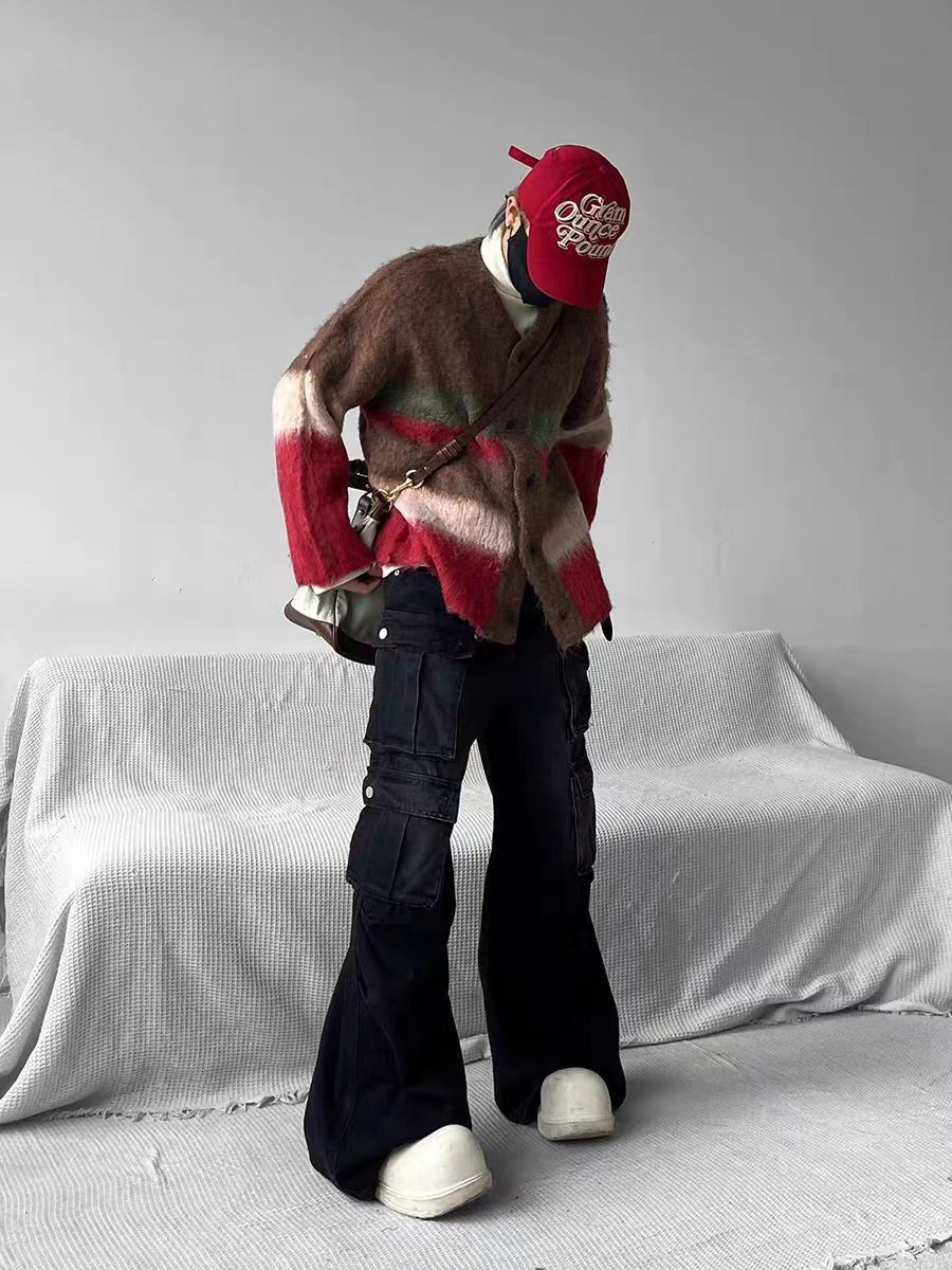 Japanese Brand × Jean Vintage washed cargo loose distressed jeans Size US 34 / EU 50 - 4 Thumbnail