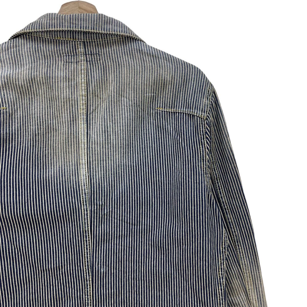 Japanese Brand 🔥Vintage Faded Varosh Hikory Stripe Jacket Size US S / EU 44-46 / 1 - 8 Thumbnail