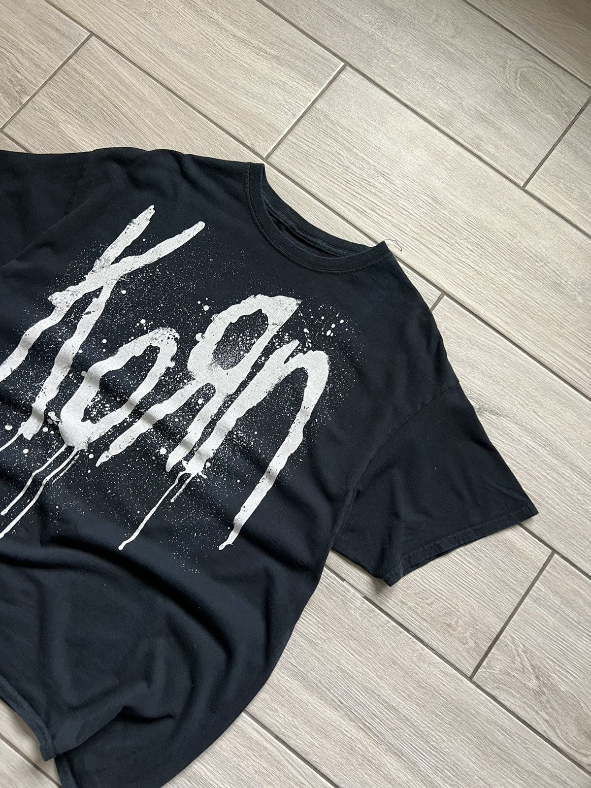 Band Tees Vintage Black Korn Logo Still Afieak Tee Size US XL / EU 56 / 4 - 4 Thumbnail